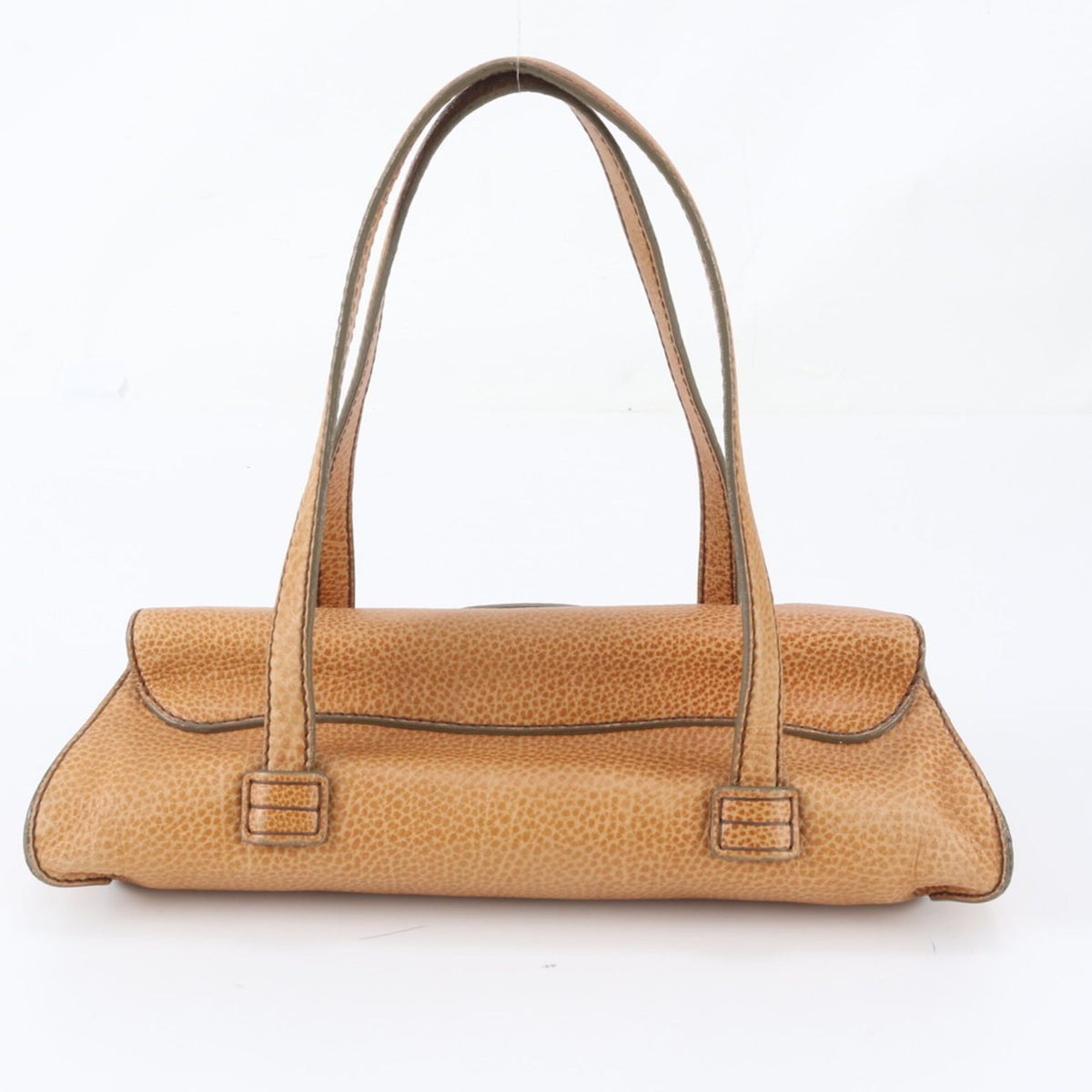 Tod's Brown Leather Handbag Shoulder Bag Tote Bag (Pre-Owned)