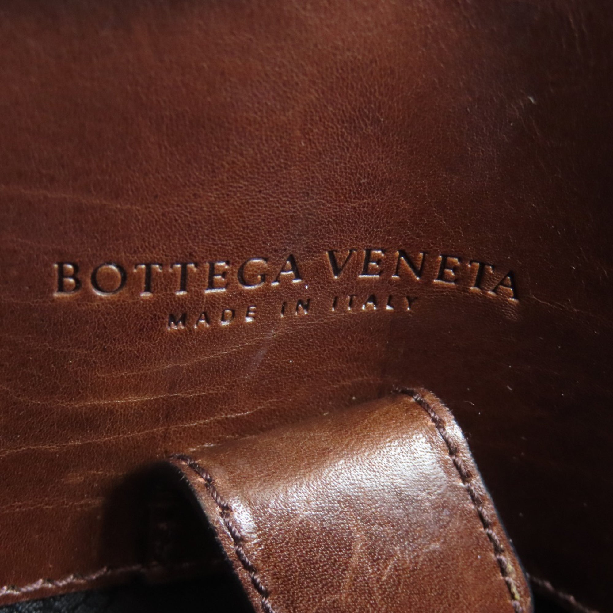 Bottega Veneta Black Brown Pvc Tote Bag (Pre-Owned)