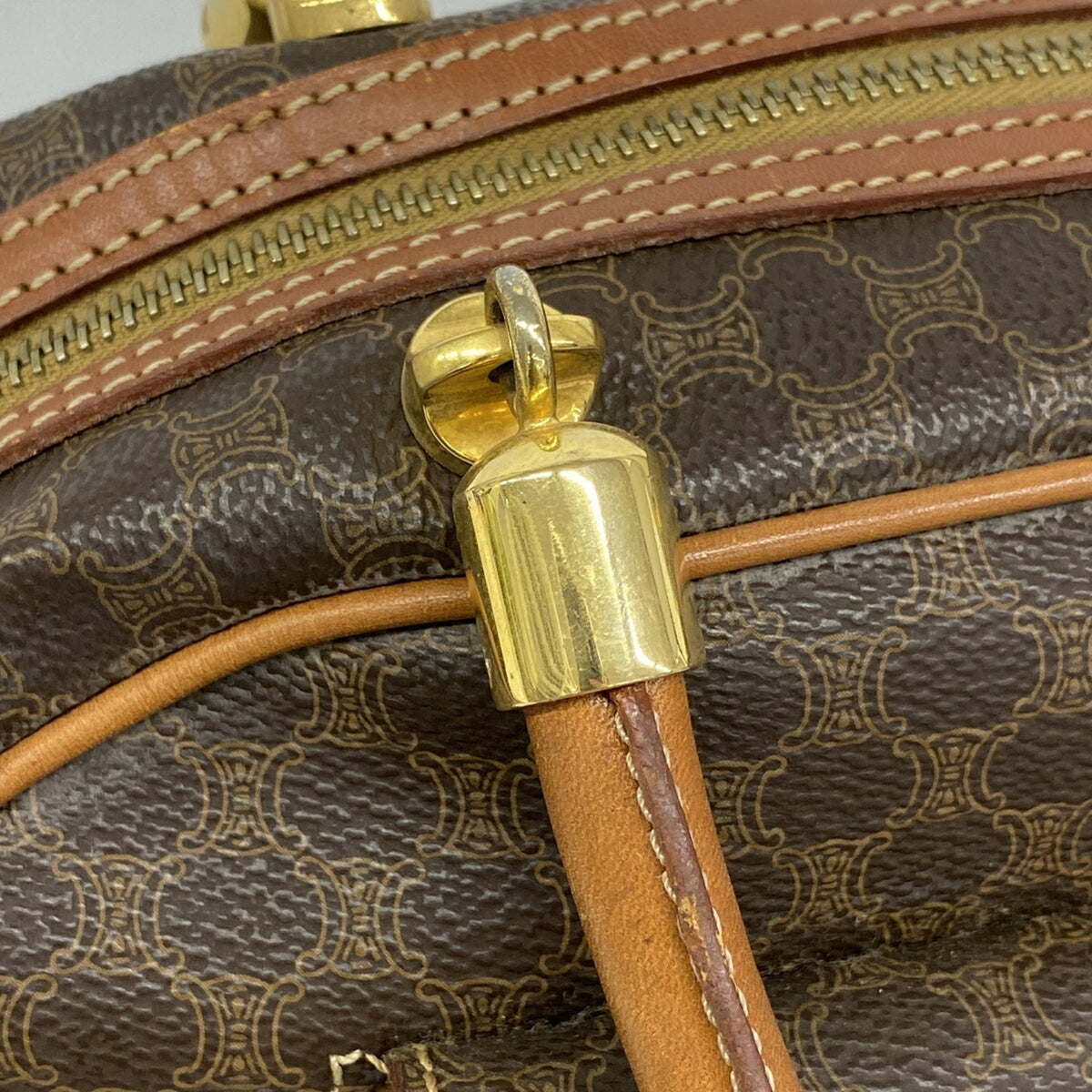 Celine Brown Pvc Handbag (Pre-Owned)