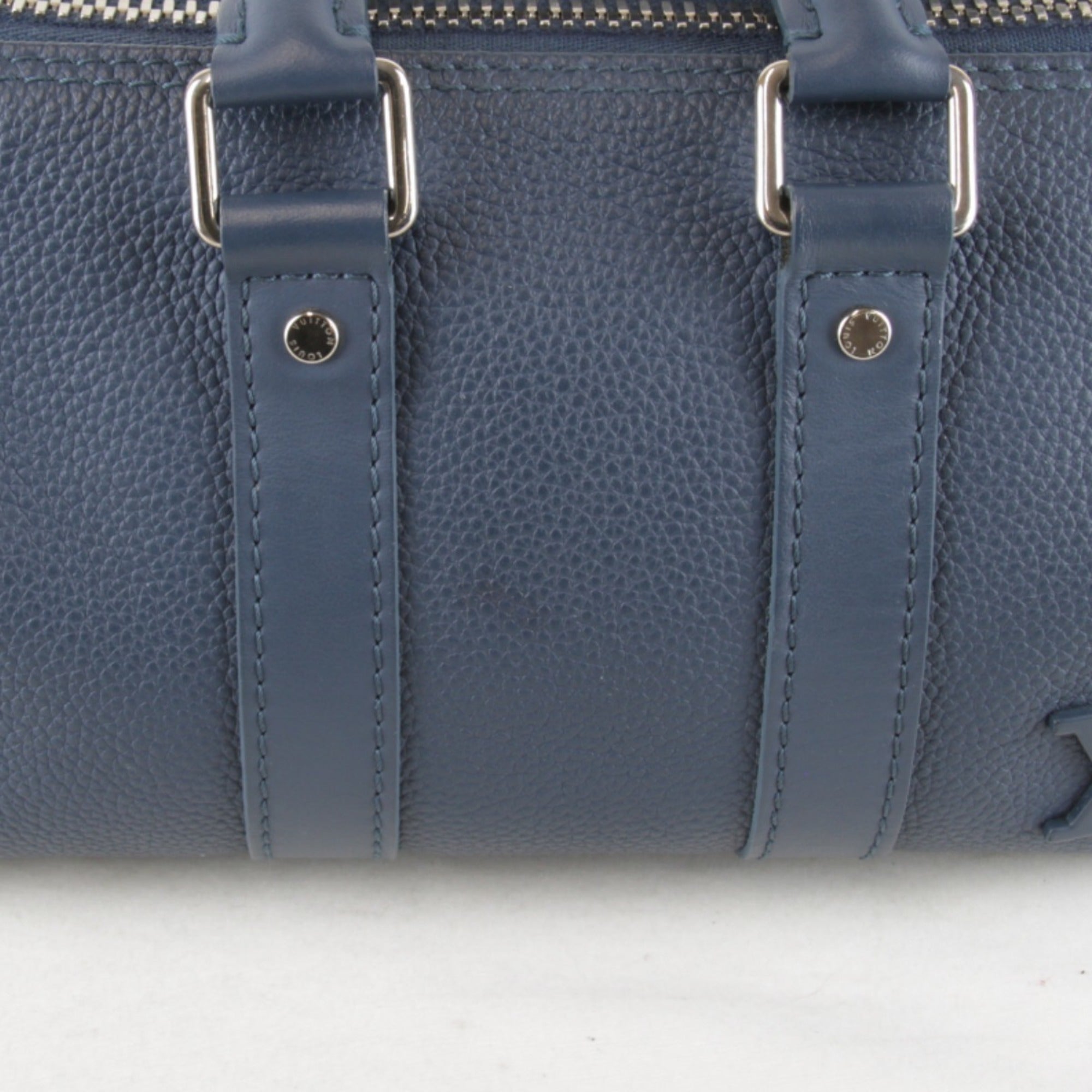 Louis Vuitton Blue Leather Handbag Shoulder Bag (Pre-Owned)