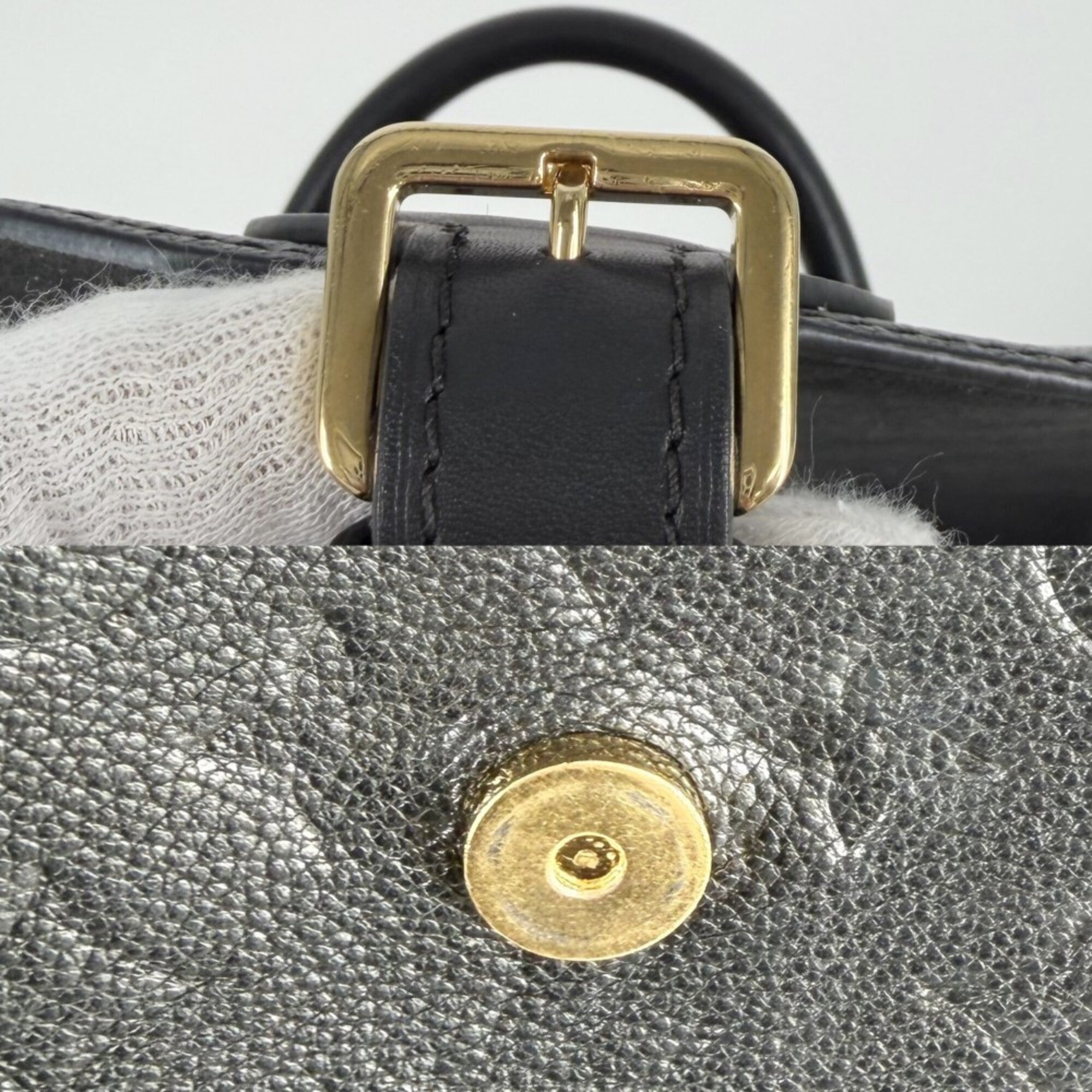 Louis Vuitton Black Monogram Empreinte Backpack (Pre-Owned)