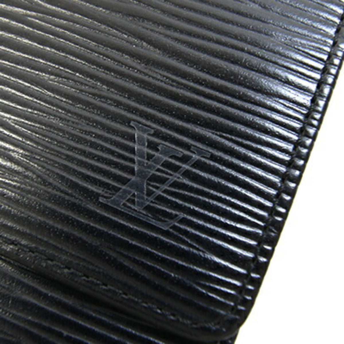 Louis Vuitton Black Noir Epi Leather Long Wallet (Bi-Fold) (Pre-Owned)