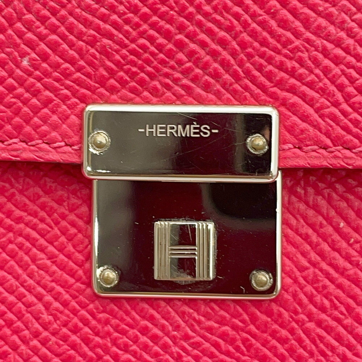 Hermes Rose Pink Epsom Leather Handbag (Pre-Owned)