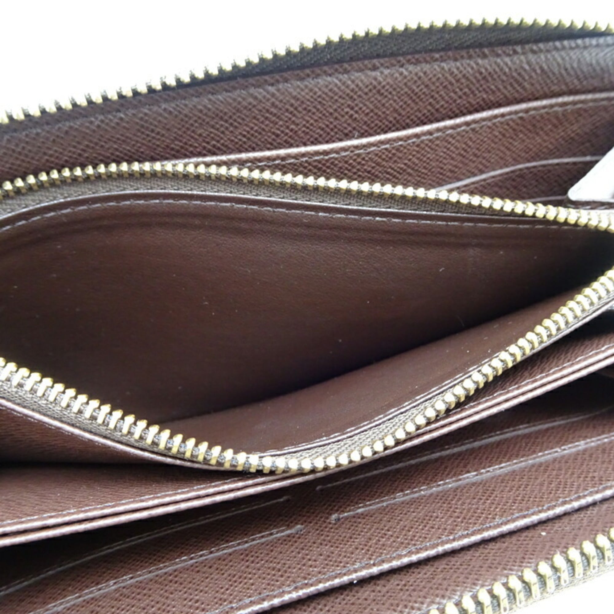 Louis Vuitton Brown Damier Canvas Ebene Damier Canvas Long Wallet (Bi-Fold) (Pre-Owned)