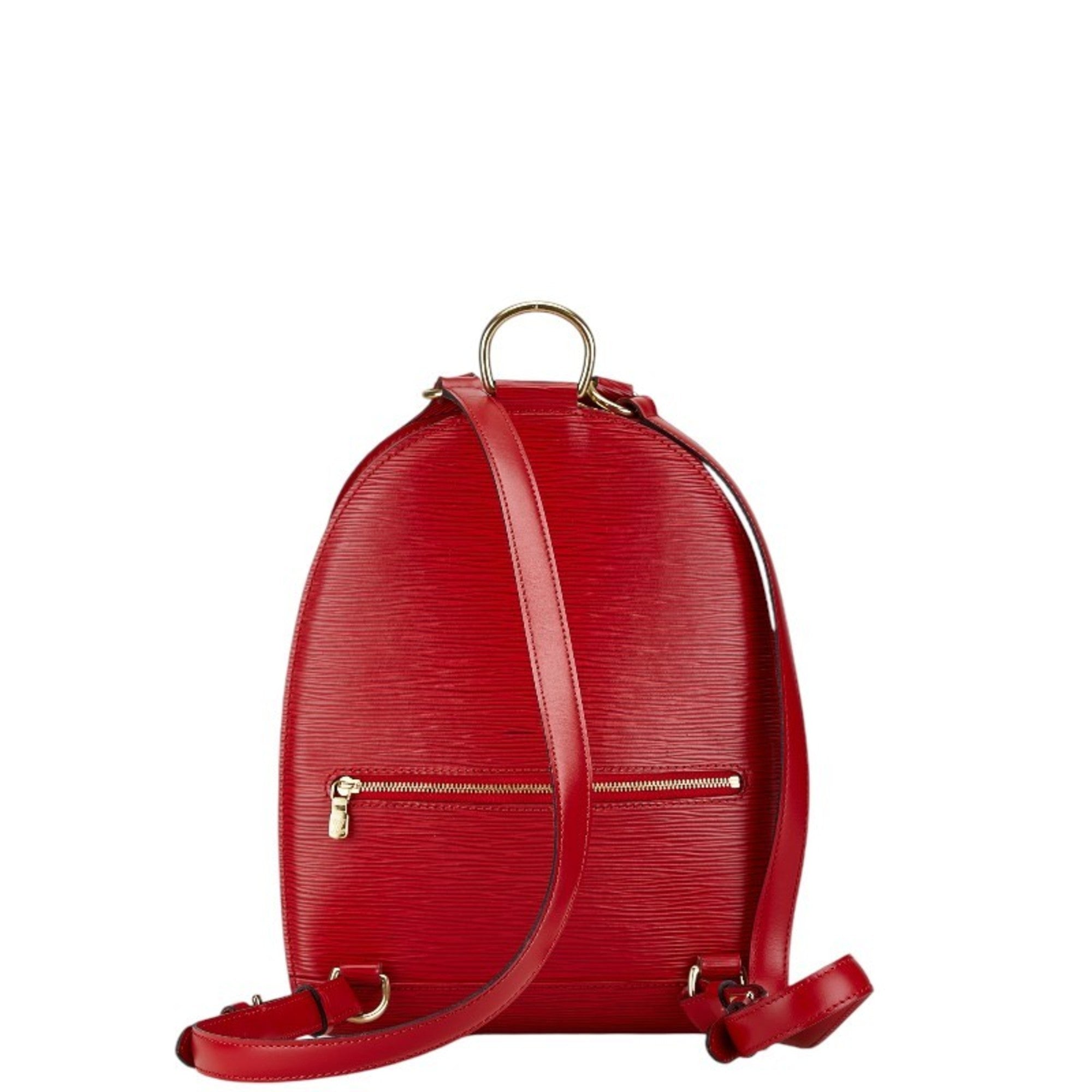 Louis Vuitton Castilian Red Leather Backpack (Pre-Owned)