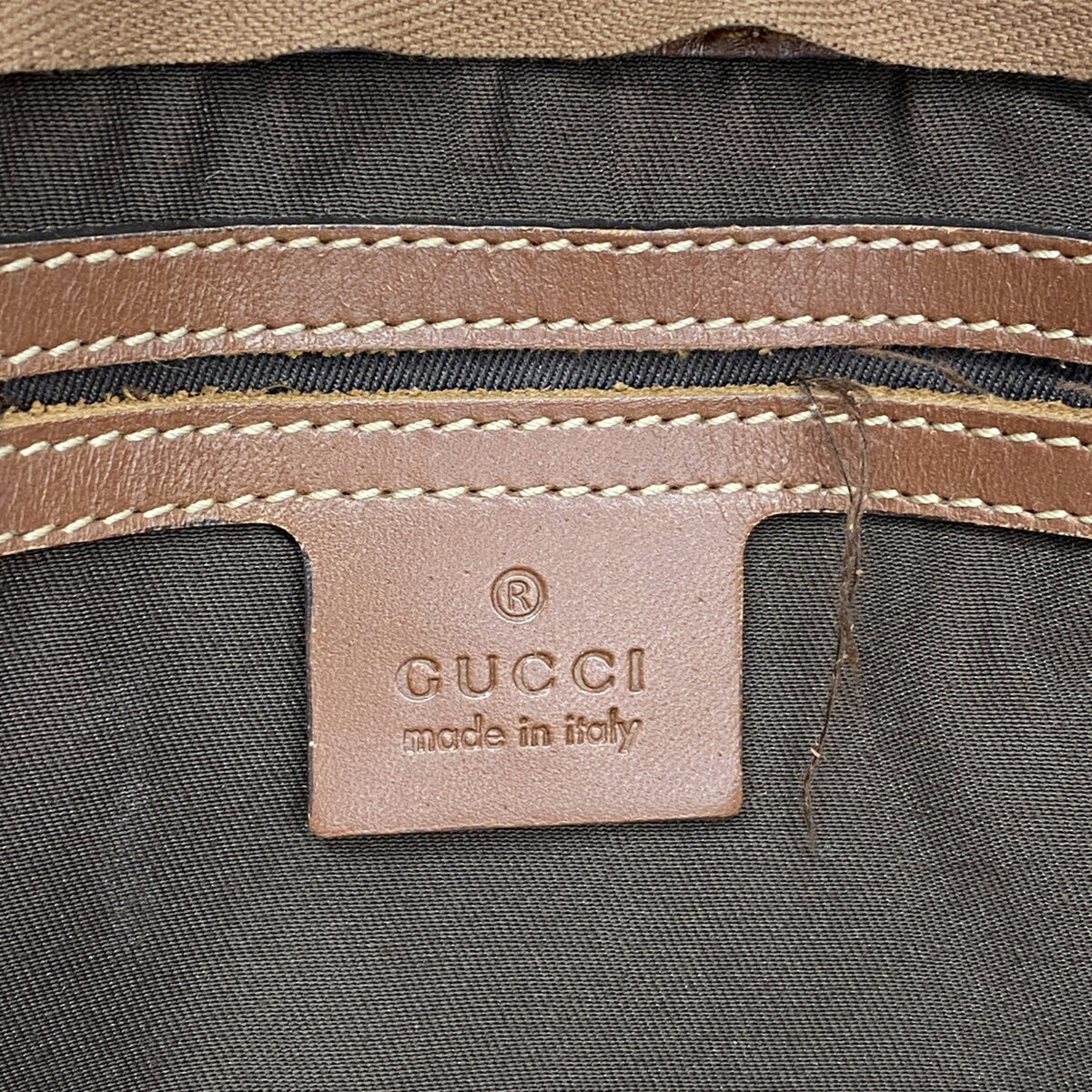 Gucci Brown Pvc Handbag (Pre-Owned)