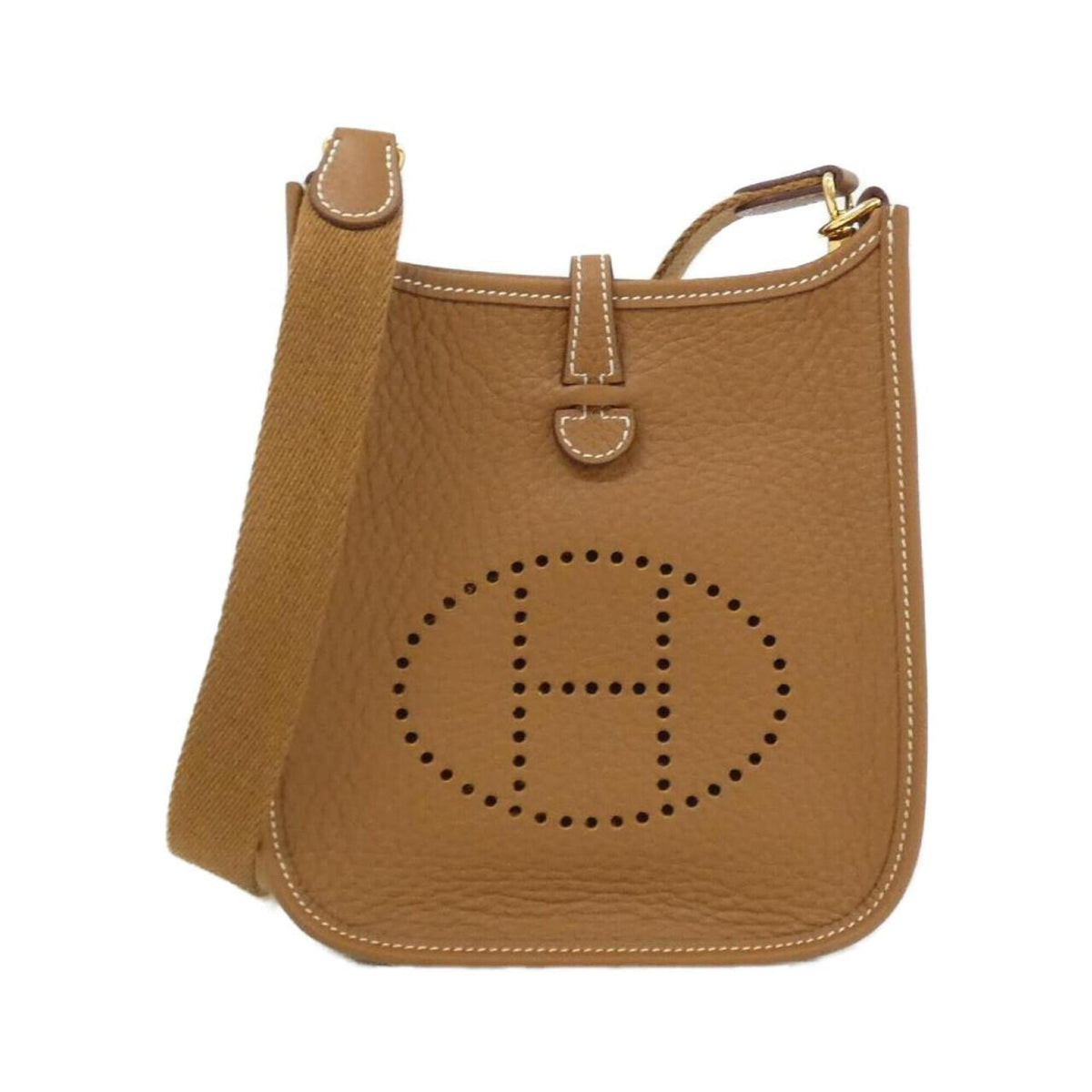 Hermes Brown Taurillon Clemence Leather Shoulder Bag (Pre-Owned)