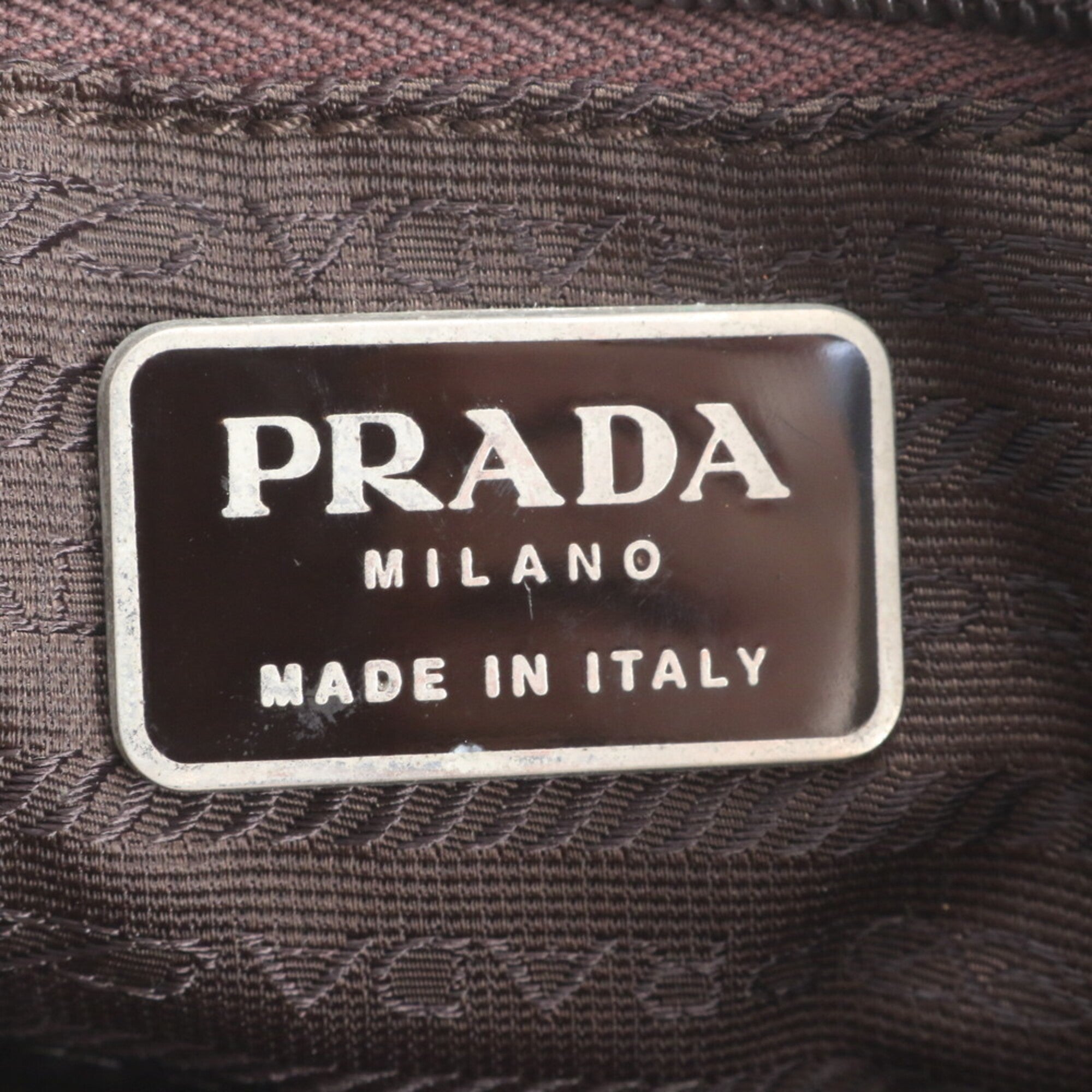 Prada Beige Nylon Leather Backpack (Pre-Owned)
