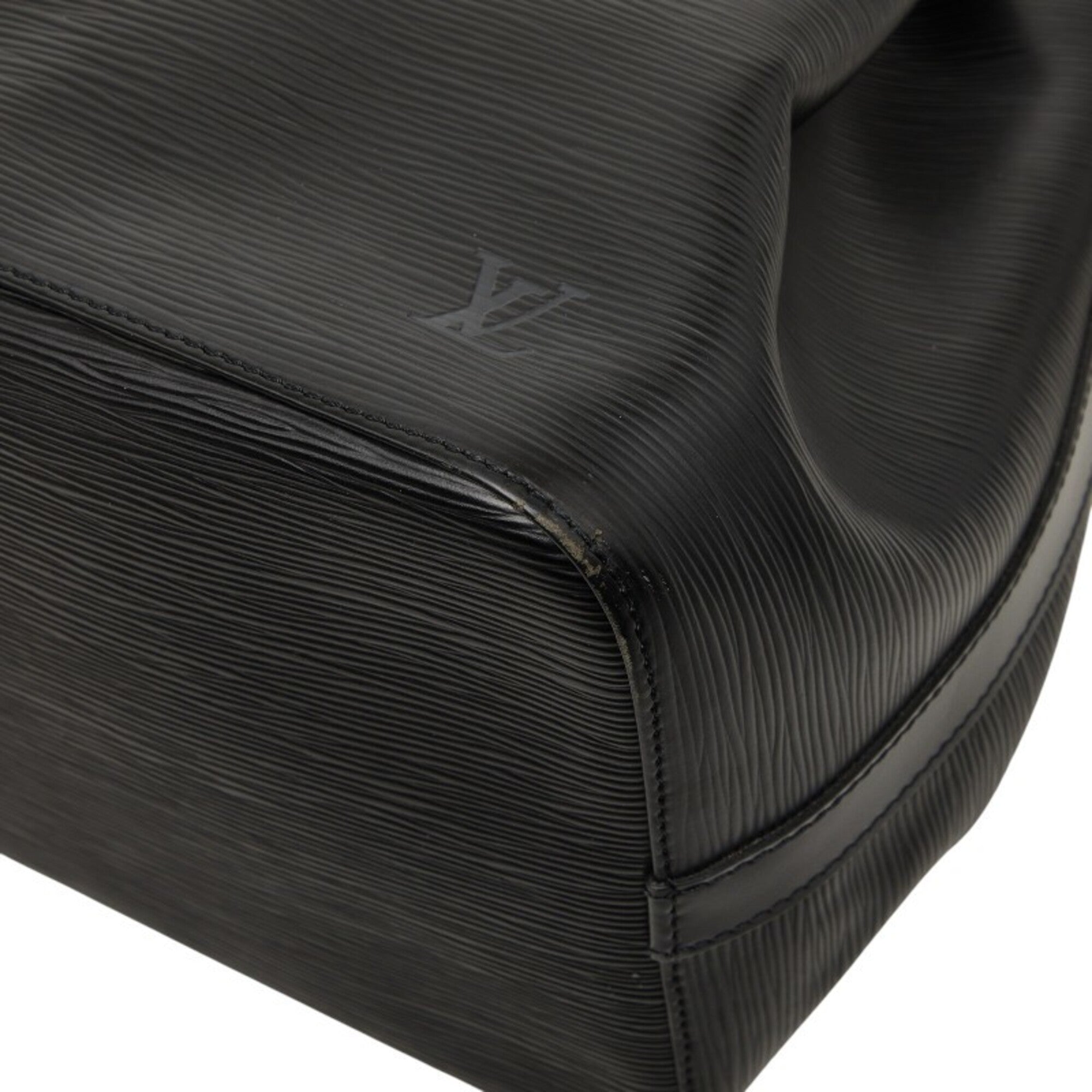 Louis Vuitton Black Noir Leather Shoulder Bag (Pre-Owned)