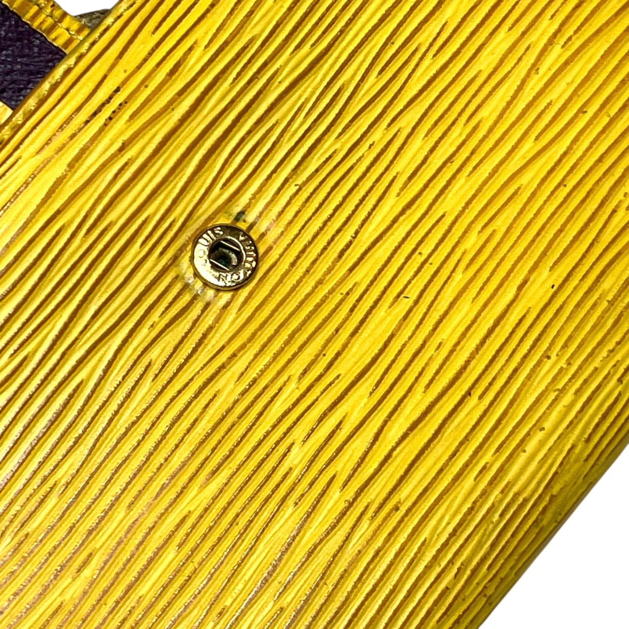Louis Vuitton Epi Jaune Leather Long Wallet (Bi-Fold) (Pre-Owned)
