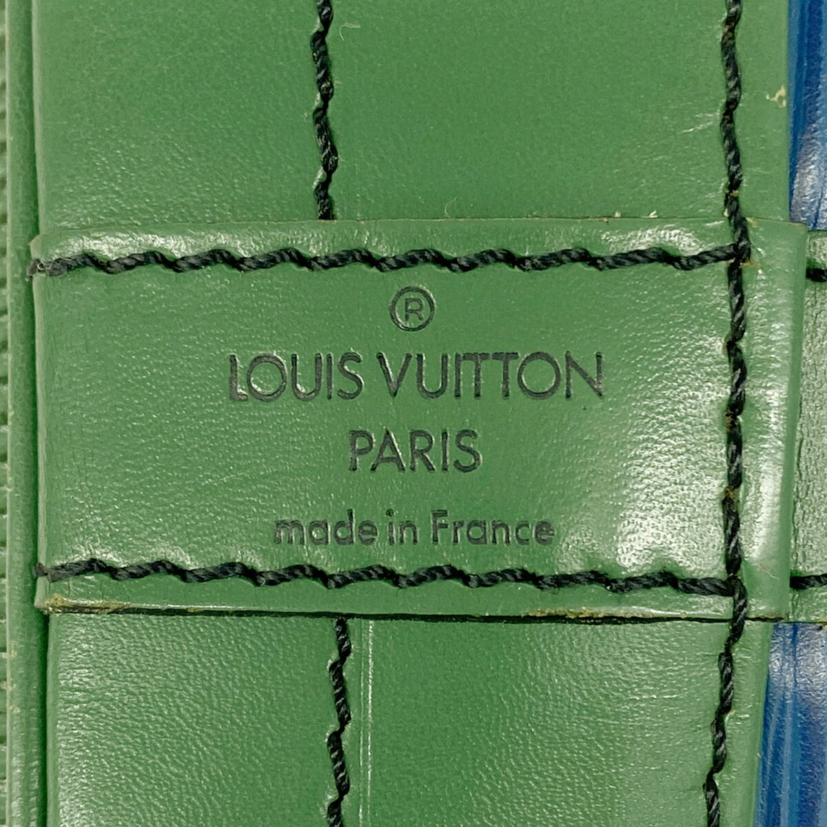 Louis Vuitton Borneo Green Toledo Blue Shoulder Bag (Pre-Owned)