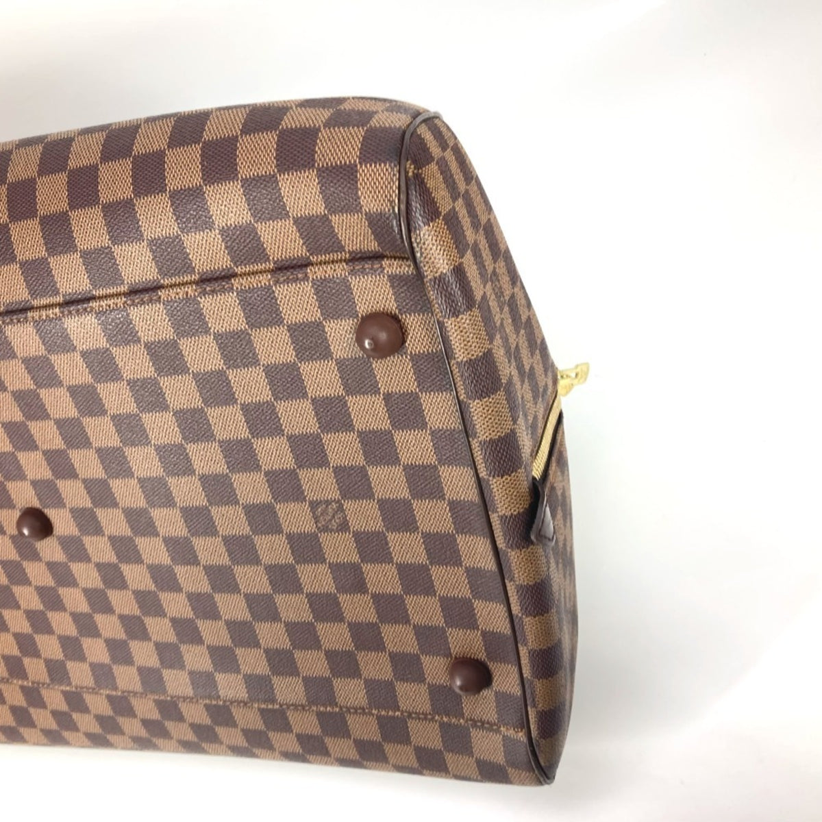 Louis Vuitton Brown Damier Canvas Ebene Damier Canvas Boston Bag (Pre-Owned)