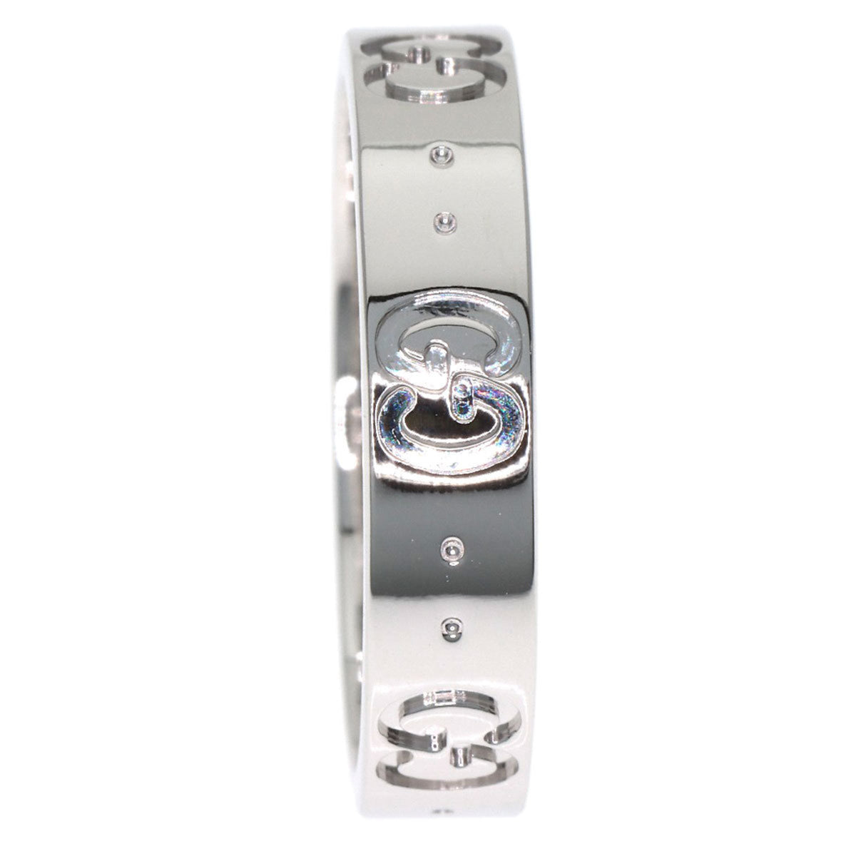 Gucci Icon White Gold (18K) Band Ring (Pre-Owned)