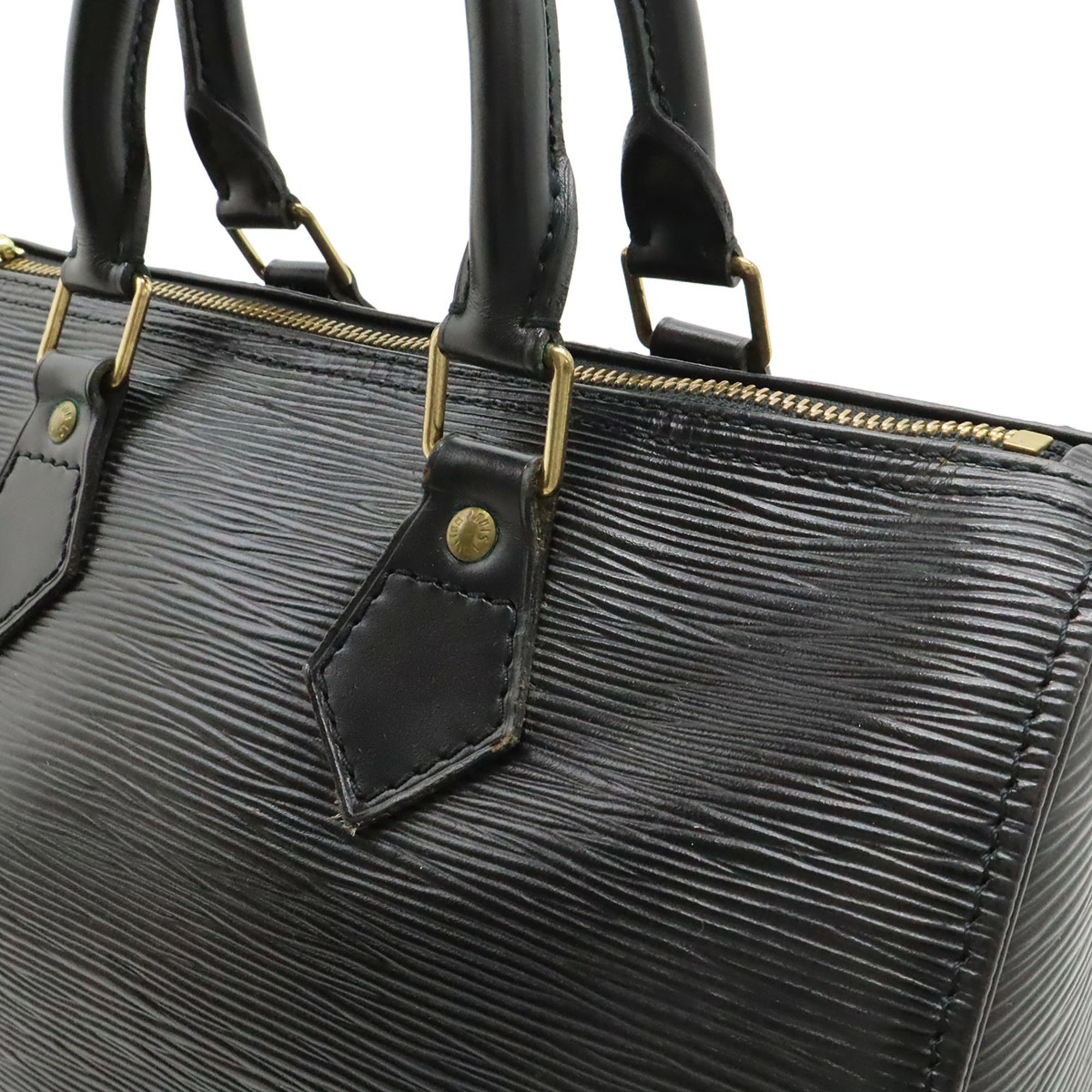 Louis Vuitton Black Noir Epi Leather Handbag (Pre-Owned)