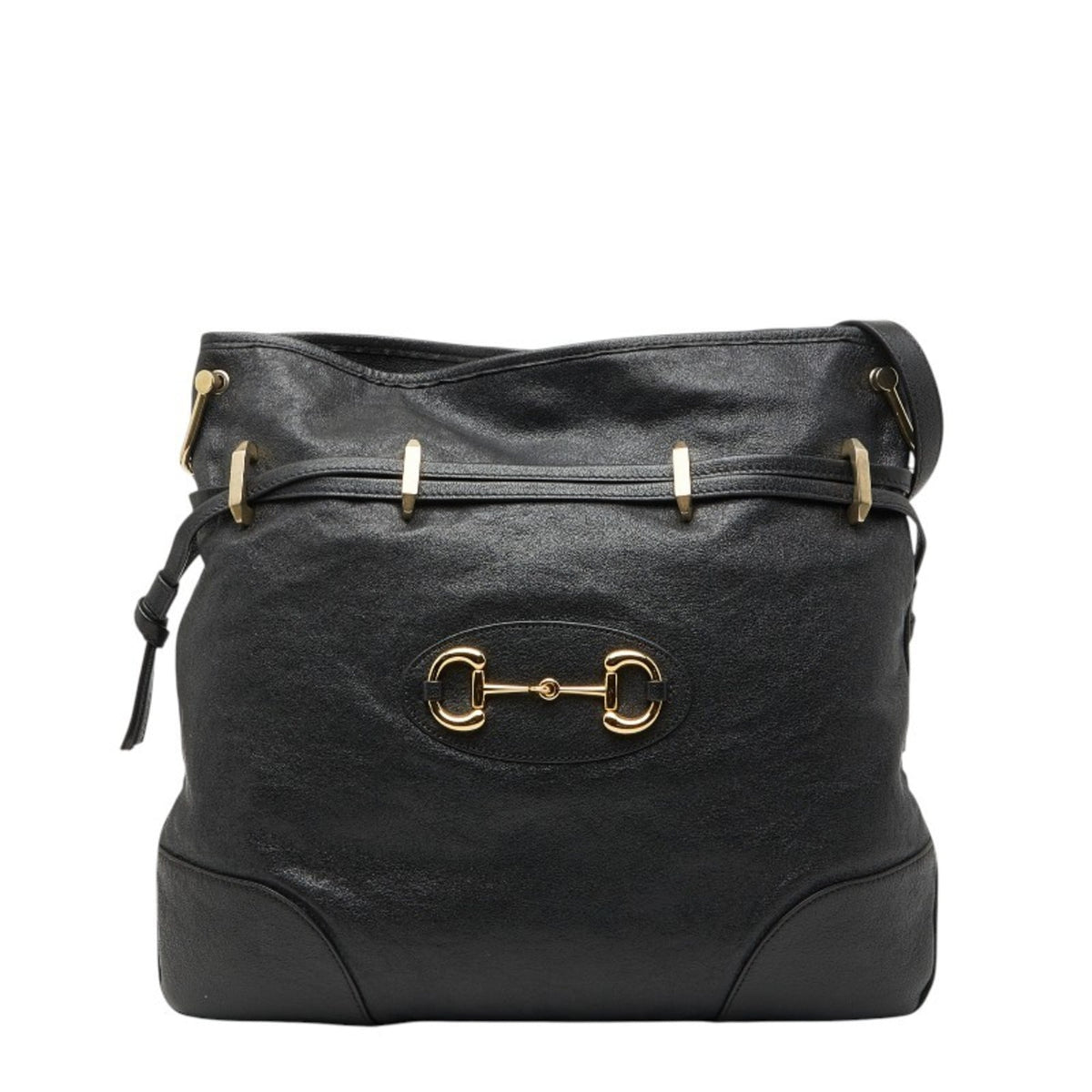 Gucci Black Leather Shoulder Bag (Pre-Owned)