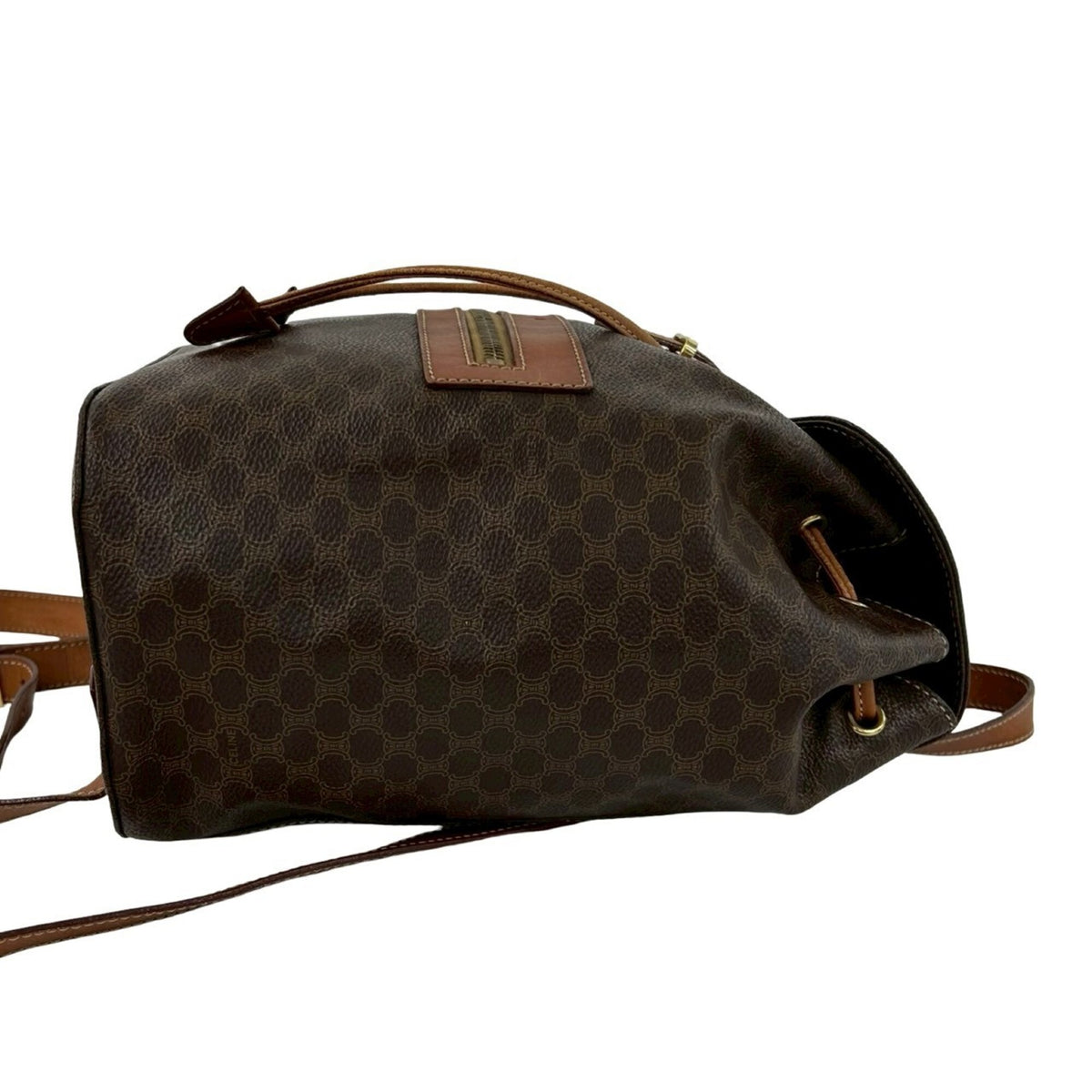 Celine Brown Pvc Leather Backpack (Pre-Owned)