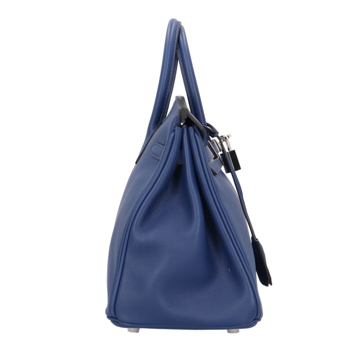 Hermes Bleu Saphir Blue Swift Leather Handbag (Pre-Owned)