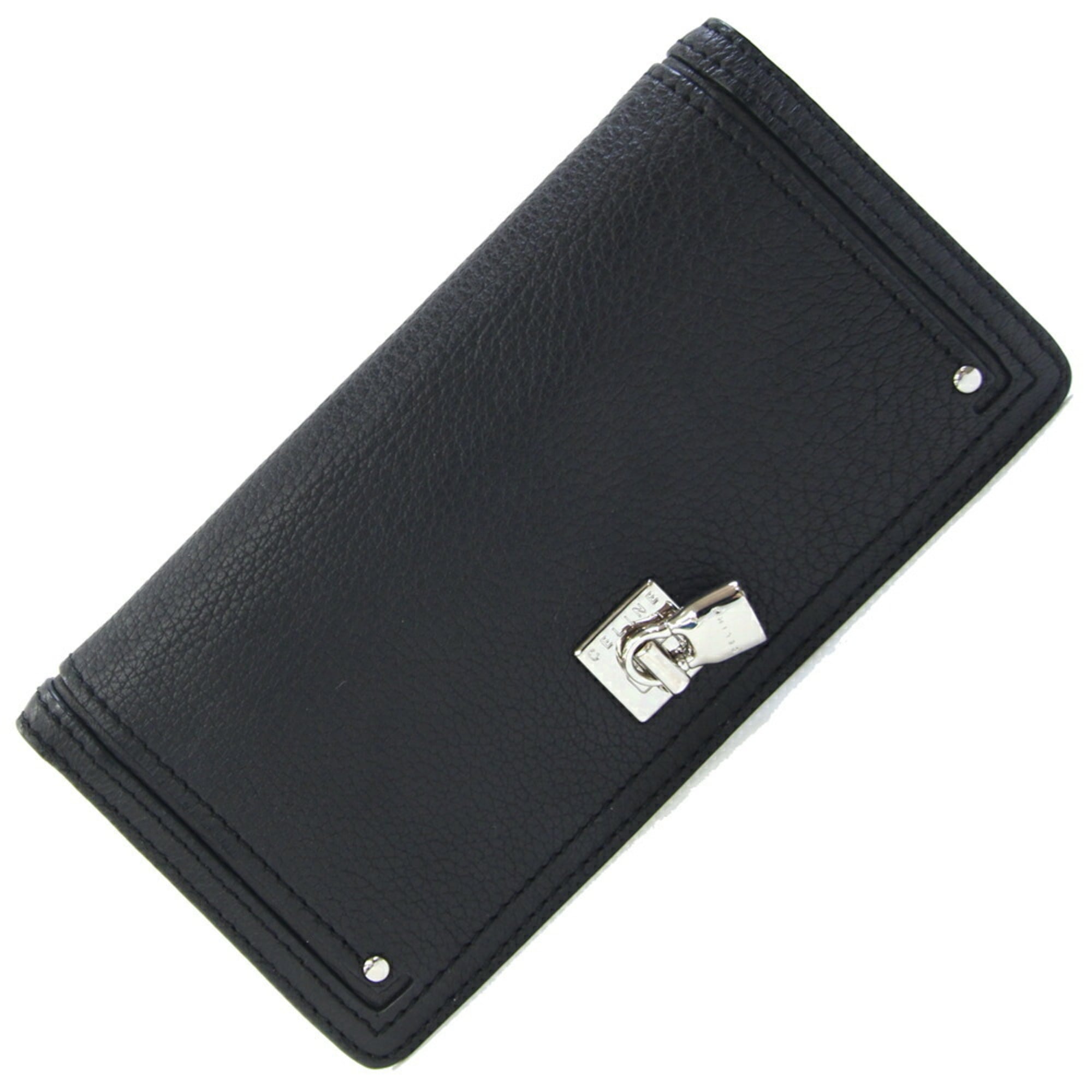 Celine Black Leather Long Wallet (Bi-Fold) (Pre-Owned)