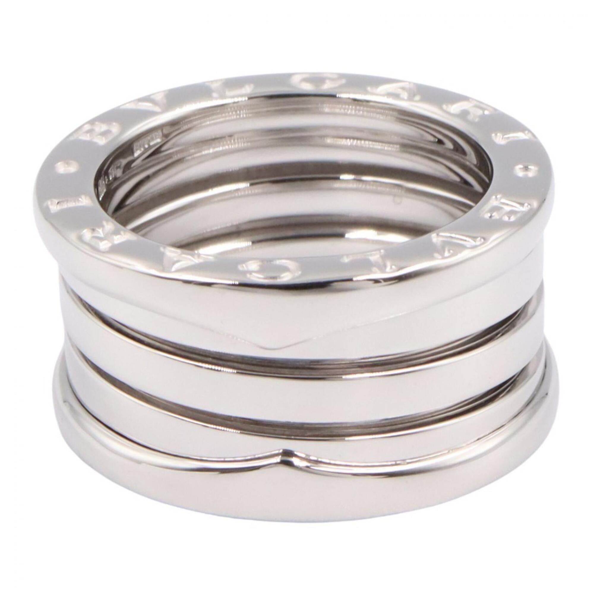 Bvlgari Silver White Gold (18K) Band Ring (Pre-Owned)