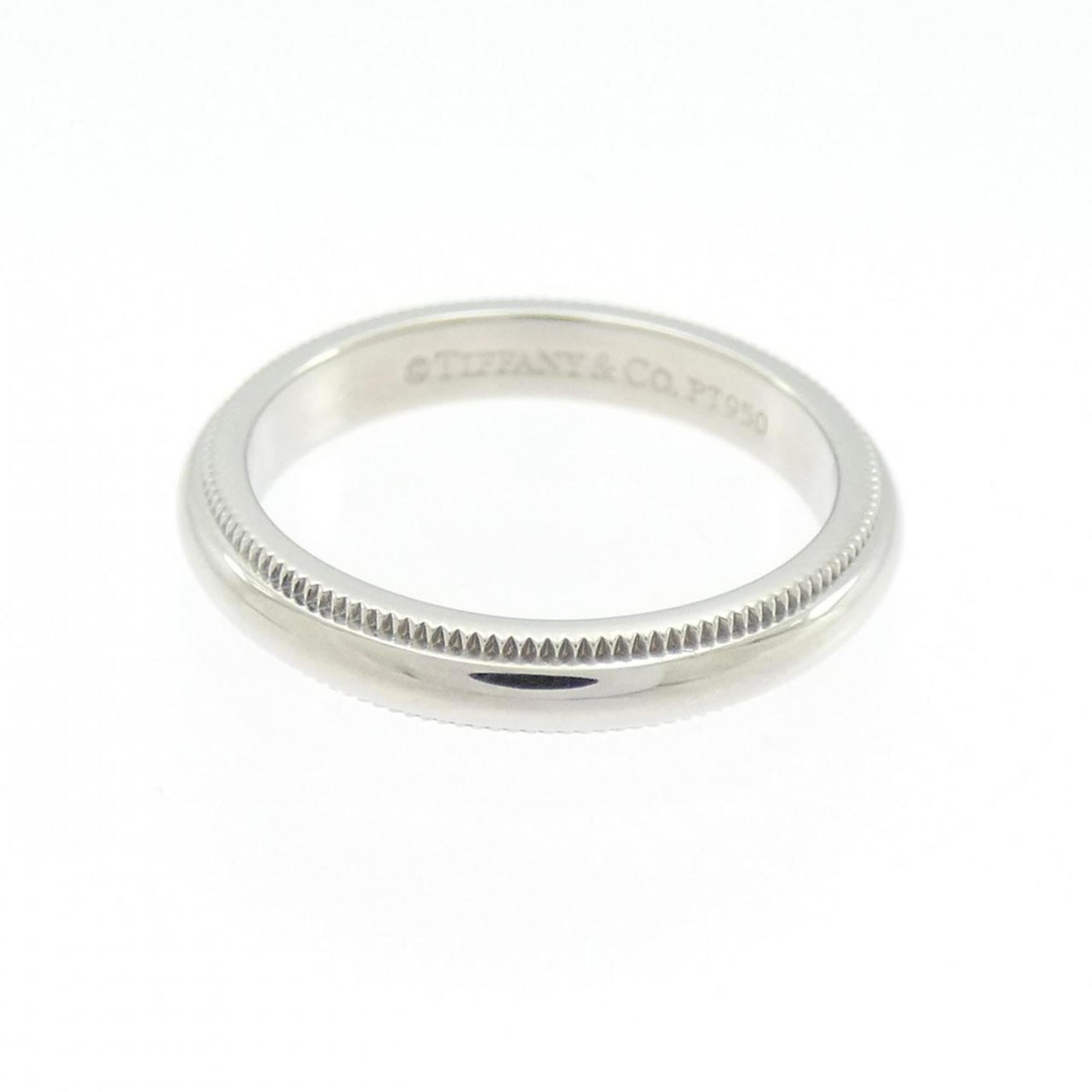 Tiffany Platinum Platinum 950 Band Ring (Pre-Owned)