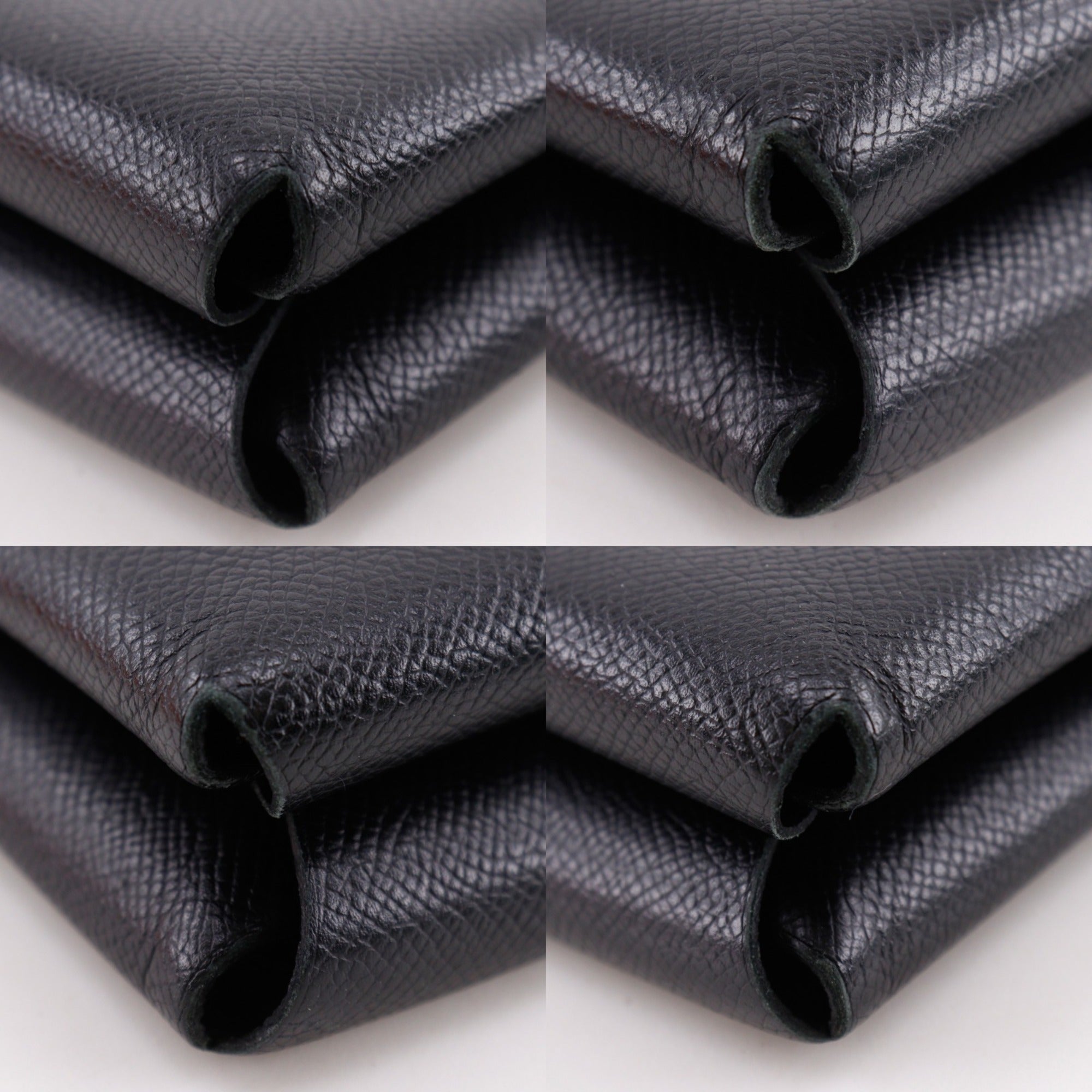 Hermes Black Green Epsom Leather Clutch Bag (Pre-Owned)