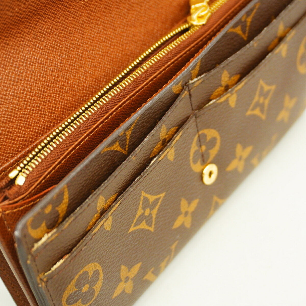 Louis Vuitton Brown Long Wallet (Bi-Fold) (Pre-Owned)