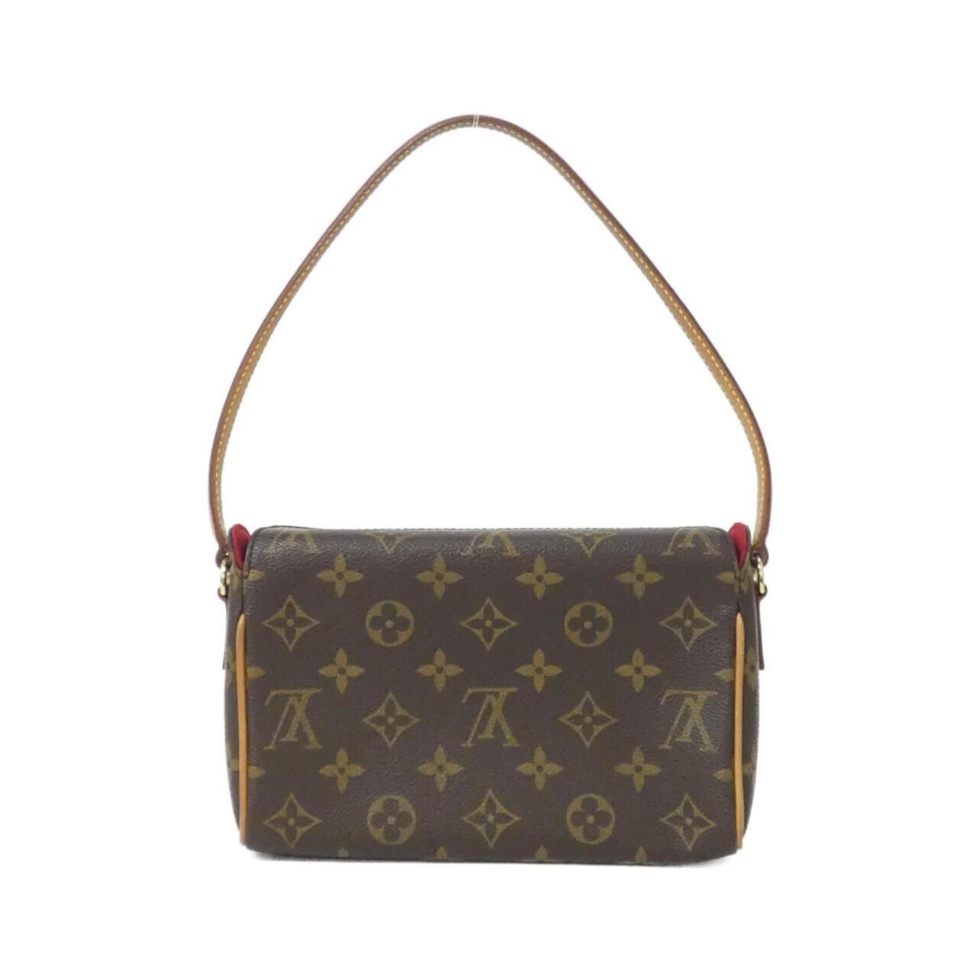 Louis Vuitton Monogram Marron Coated Canvas Handbag (Pre-Owned)