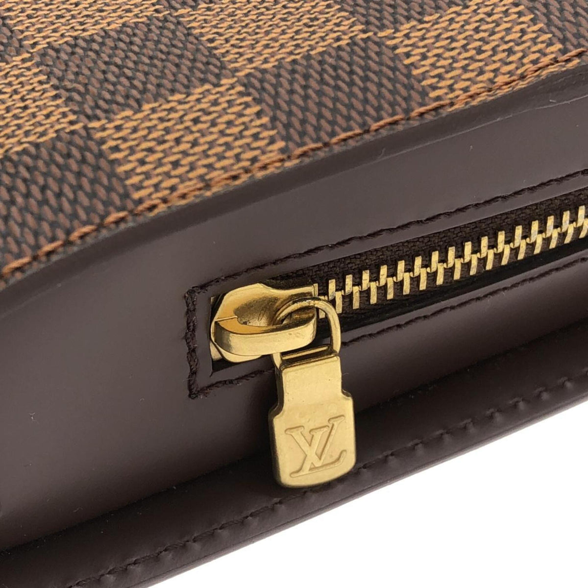 Louis Vuitton Brown Coated Canvas Clutch Bag (Pre-Owned)