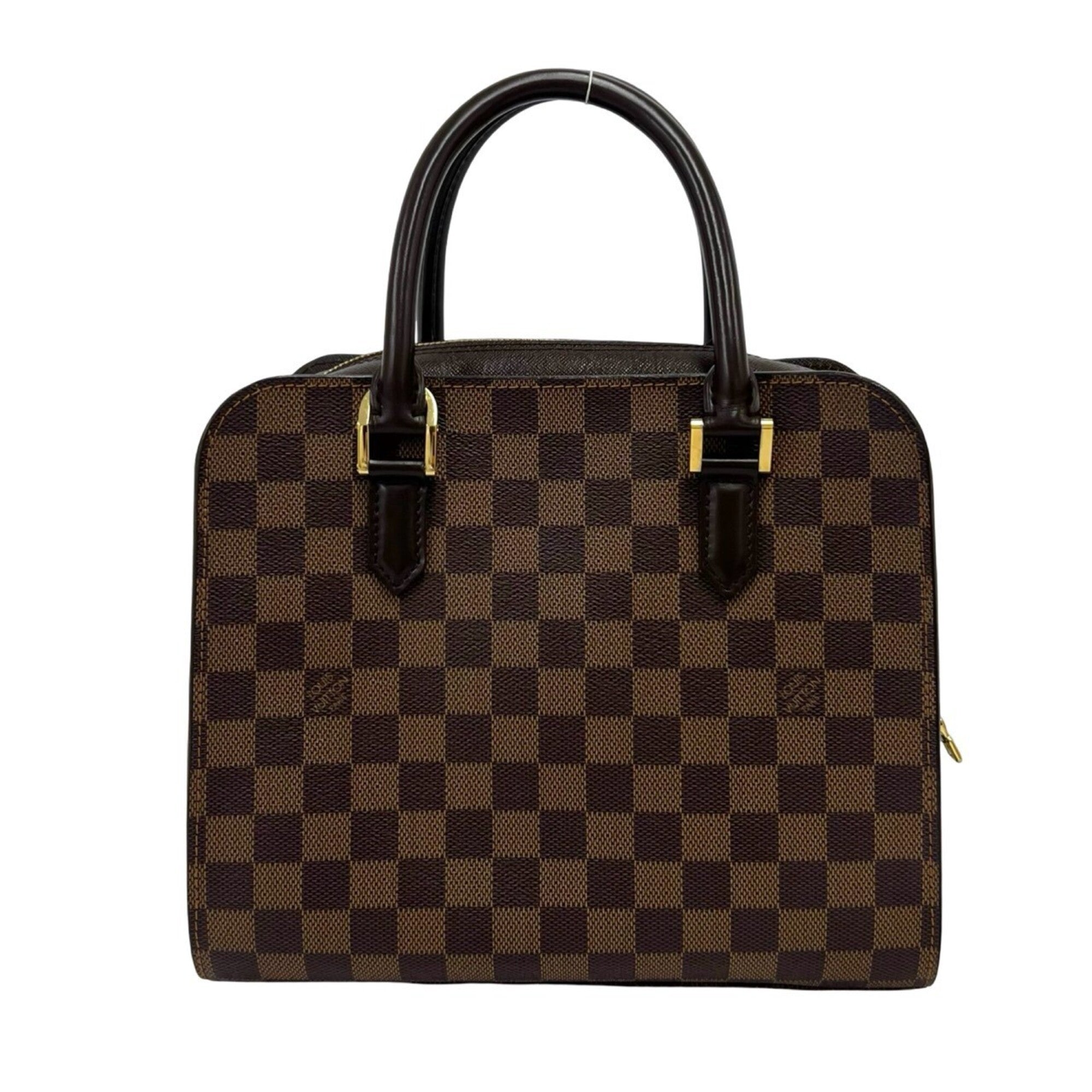 Louis Vuitton Brown Leather Pvc Boston Bag Handbag (Pre-Owned)