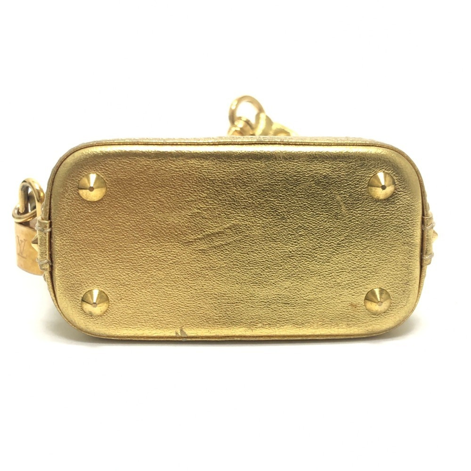 Louis Vuitton Gold Suhali Leather Handbag Pouch (Pre-Owned)