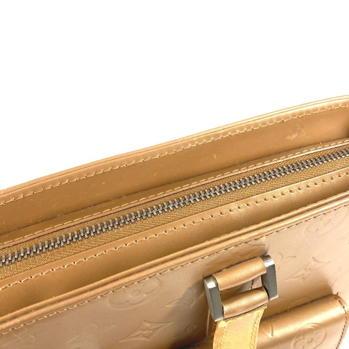 Louis Vuitton Beige Monogram Mat Leather Shoulder Bag Tote Bag (Pre-Owned)