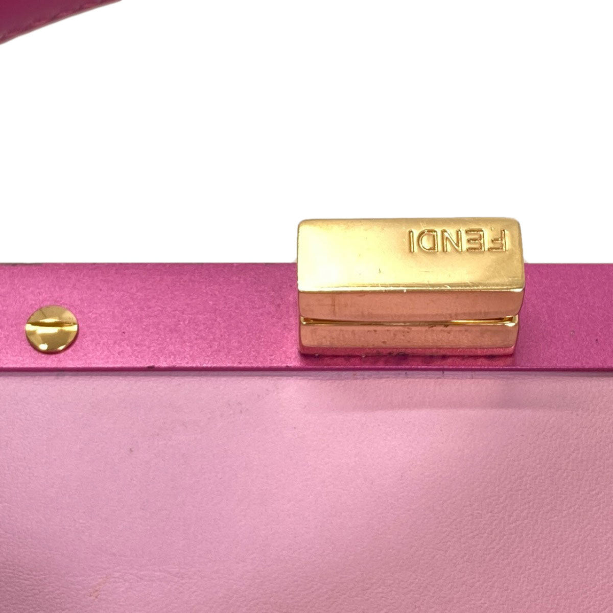 Fendi Blue Purple Leather Handbag (Pre-Owned)