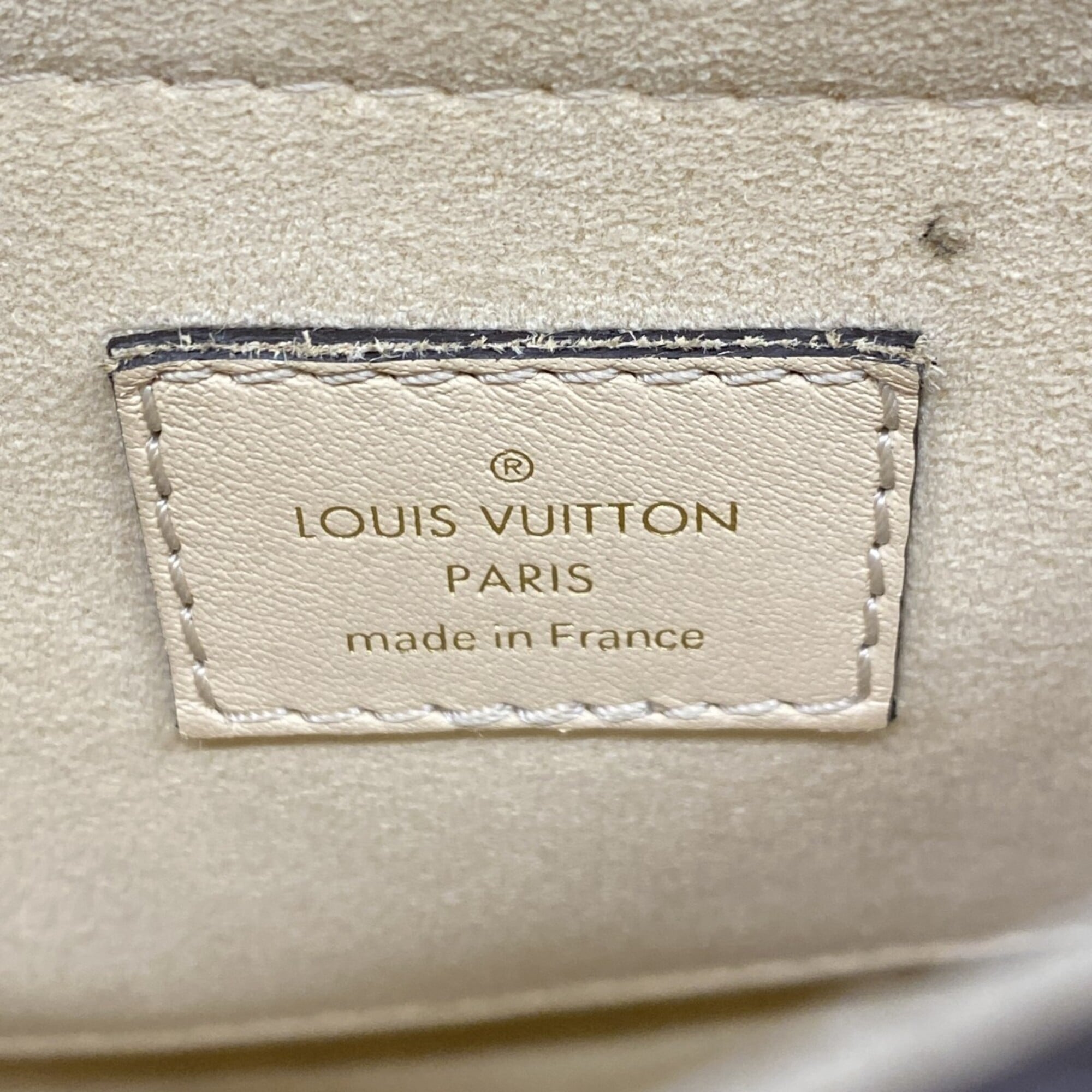 Louis Vuitton Brown Cream Handbag (Pre-Owned)