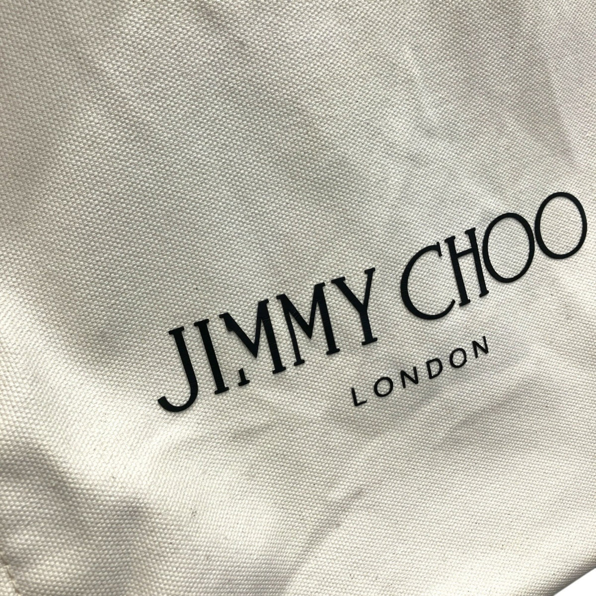 Jimmy Choo Brown Canvas Leather Tote Bag (Pre-Owned)