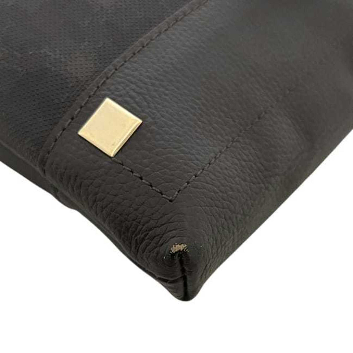 Dunhill Brown Pvc Leather Shoulder Bag (Pre-Owned)