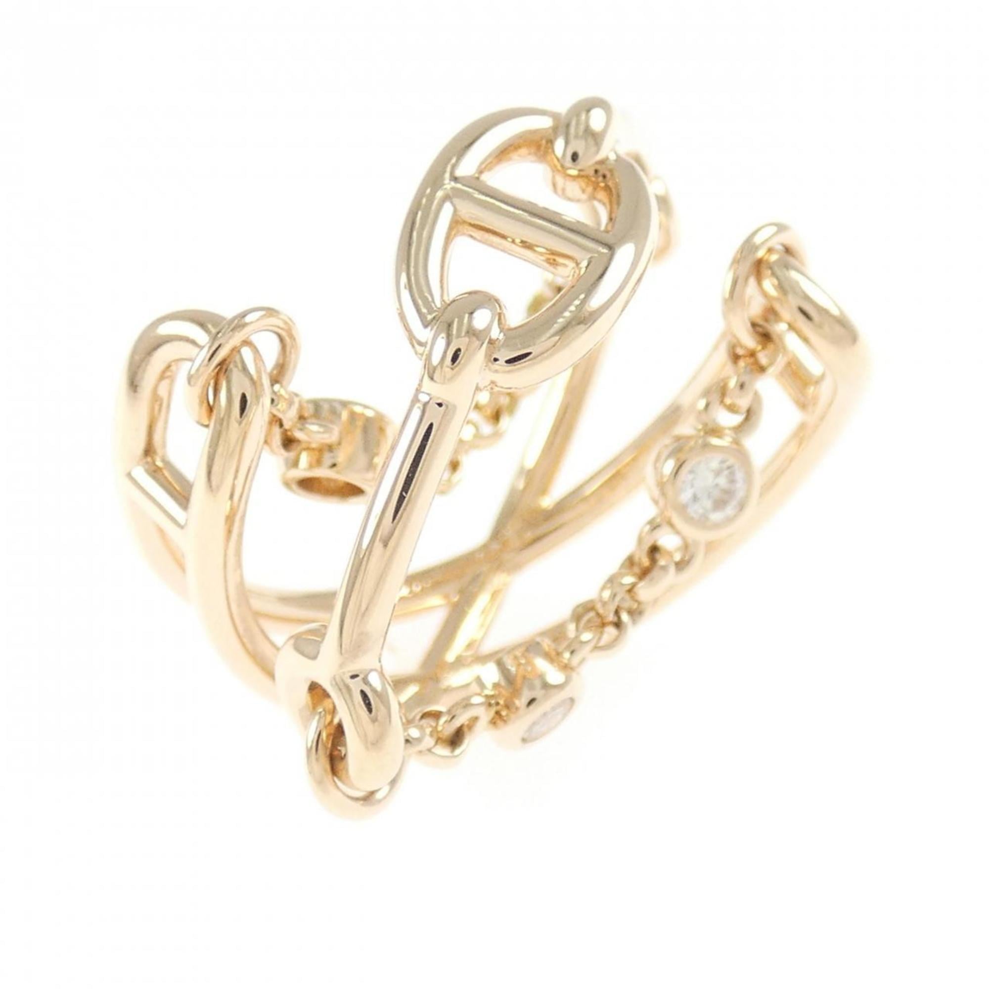 Hermes Pink Gold (18K) Band Ring (Pre-Owned)