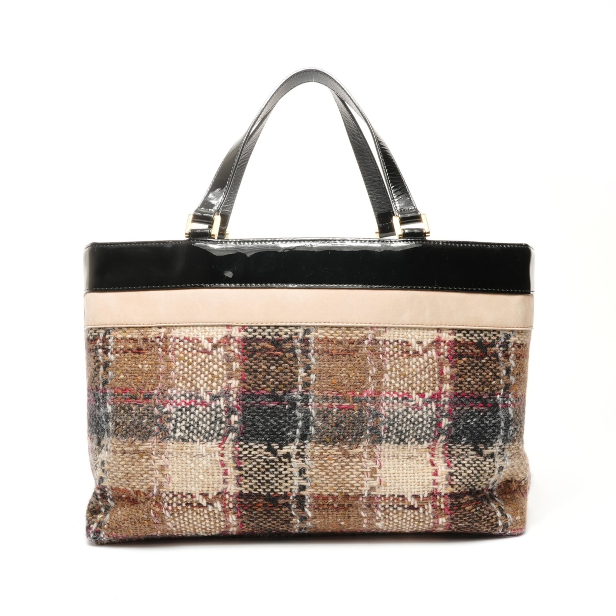 Burberry Beige Tweed Handbag (Pre-Owned)
