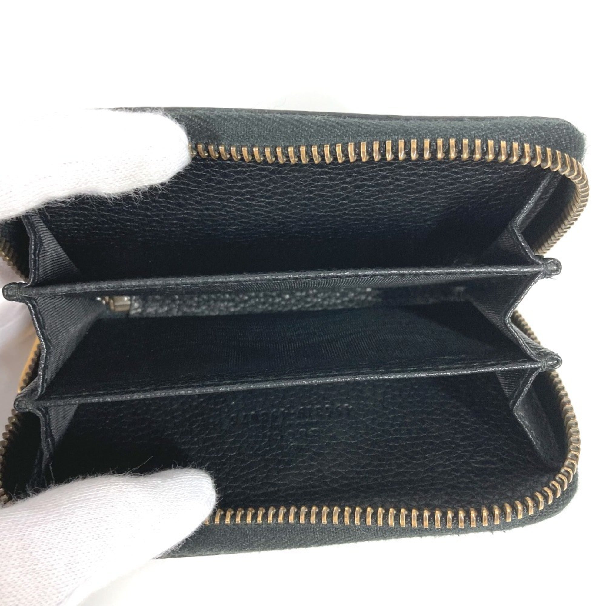 Gucci Black Leather Coin Purse/Coin Case (Pre-Owned)