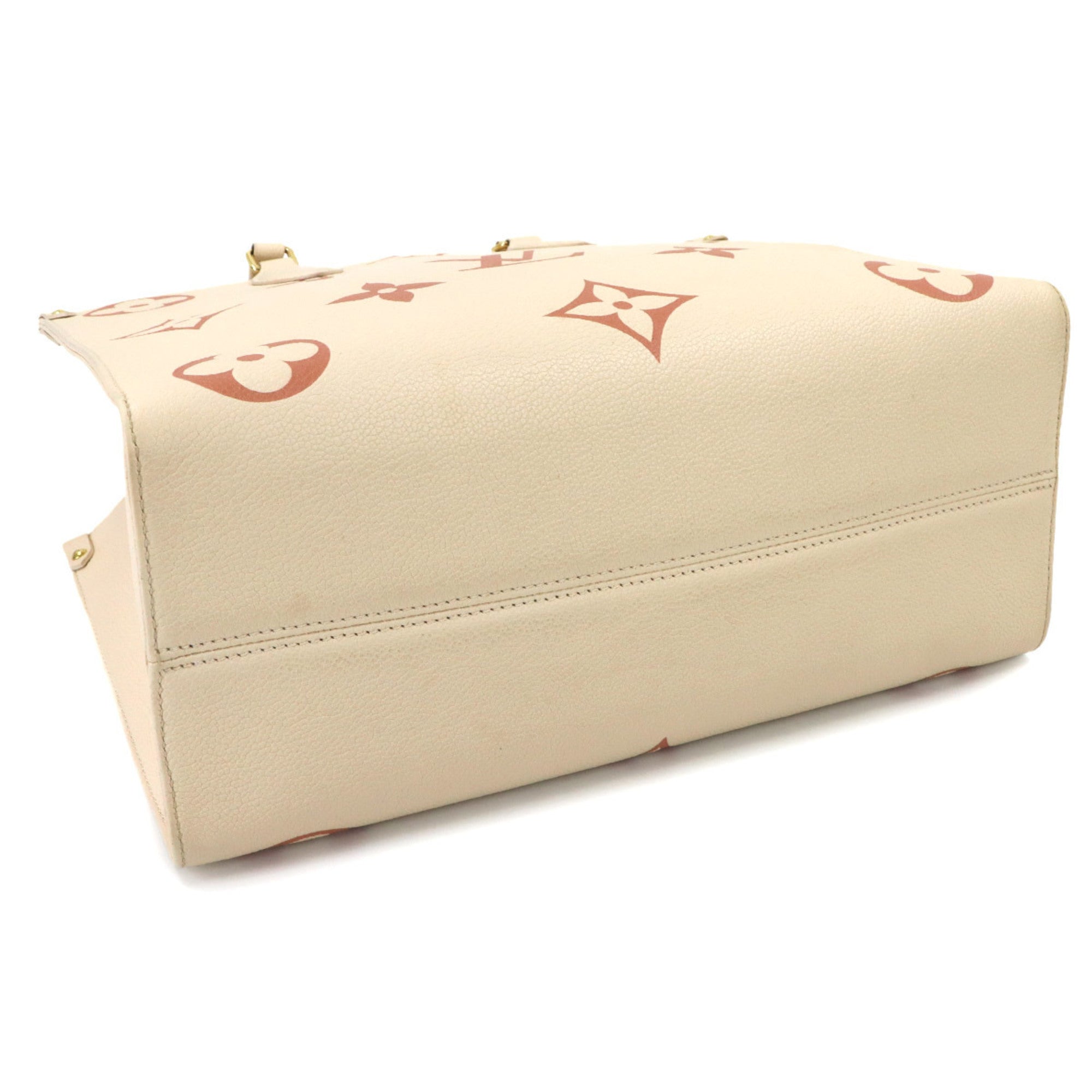 Louis Vuitton Cream Monogram Empreinte Handbag Tote Bag (Pre-Owned)
