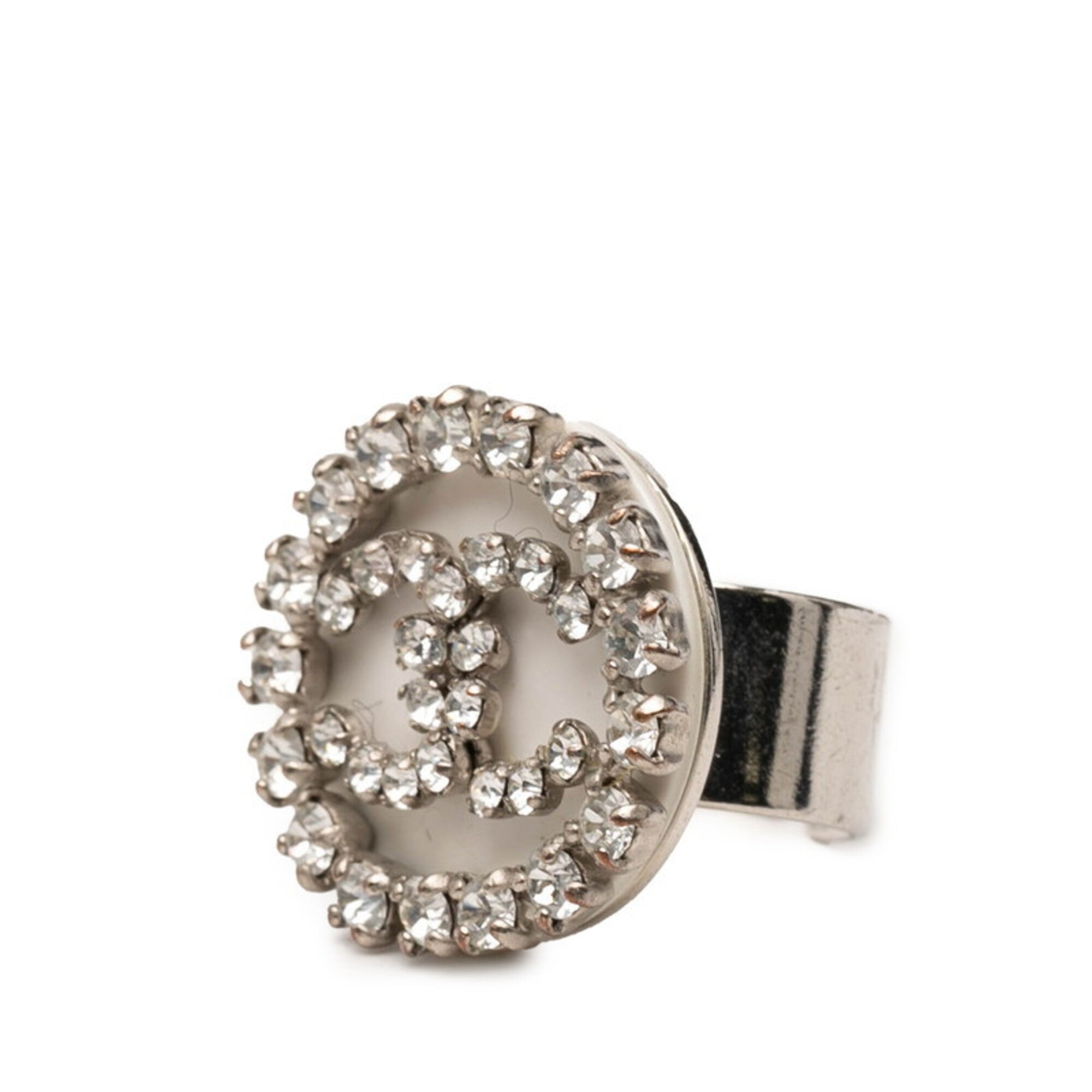 Chanel Silver Metal Band Ring (Pre-Owned)