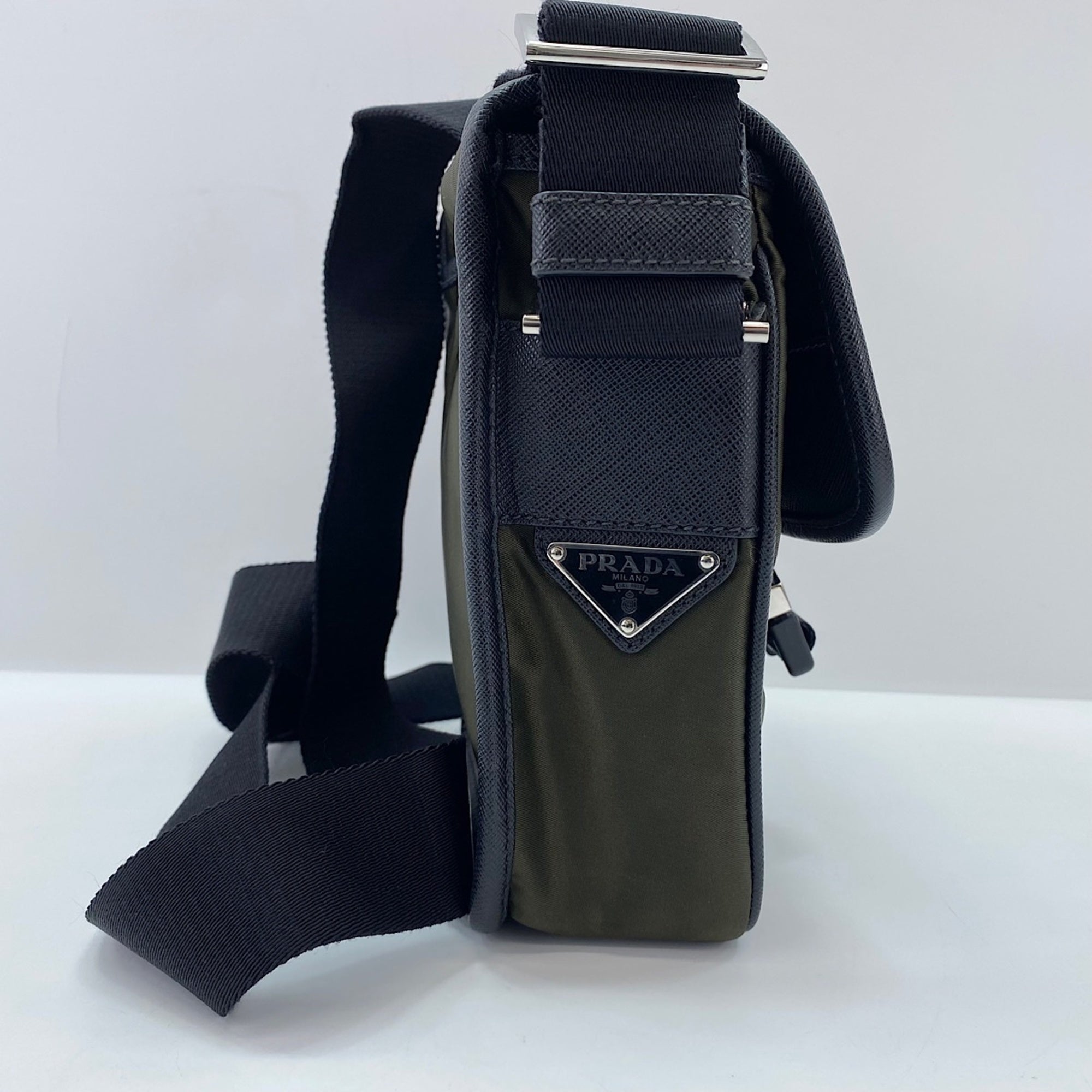 Prada Khaki Shoulder Bag (Pre-Owned)