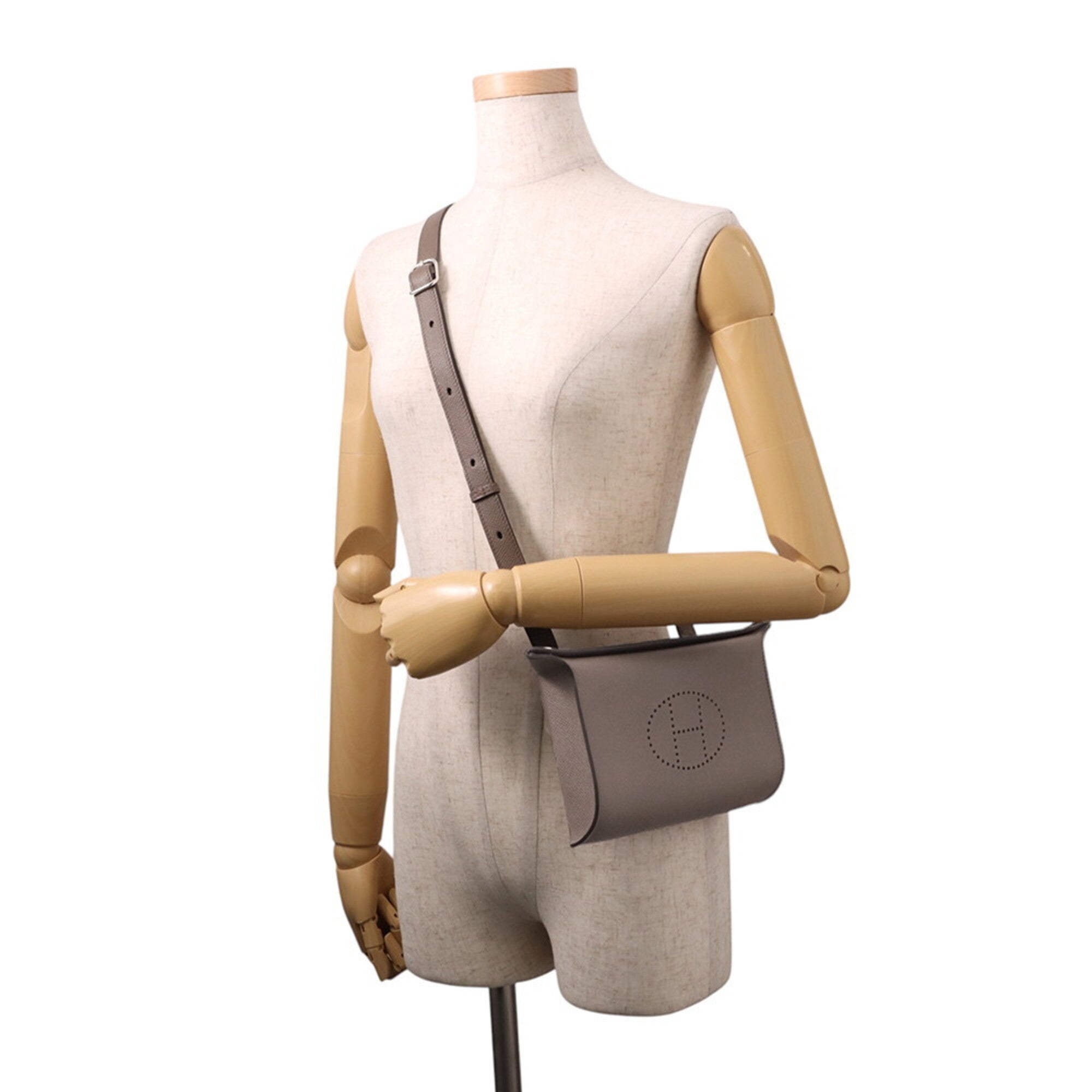 Hermes Etain Epsom Leather Shoulder Bag (Pre-Owned)