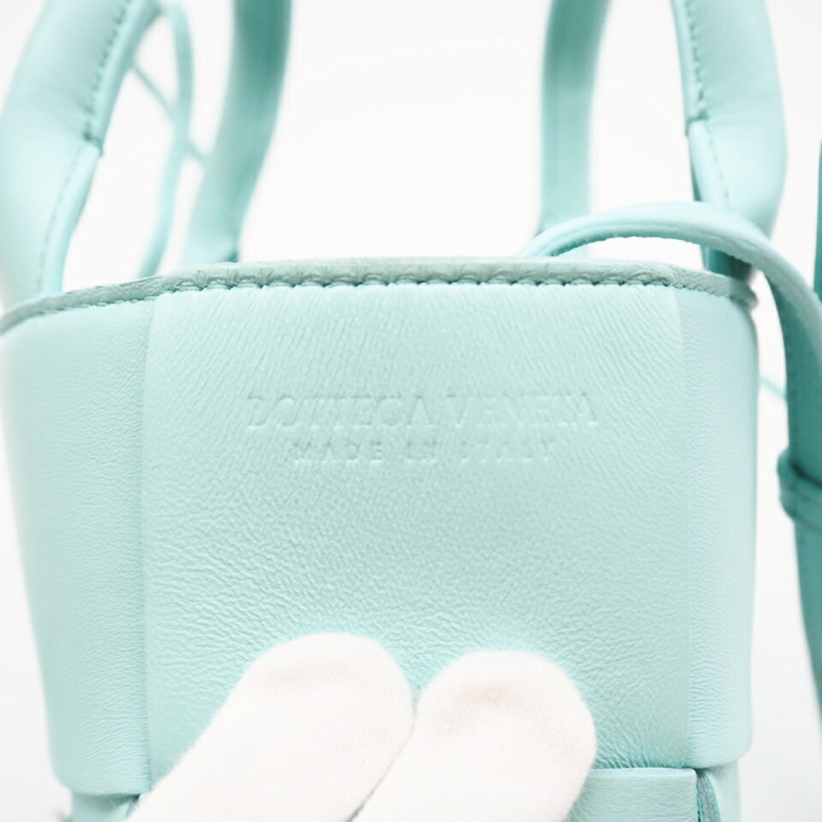 Bottega Veneta Blue Leather Tote Bag (Pre-Owned)