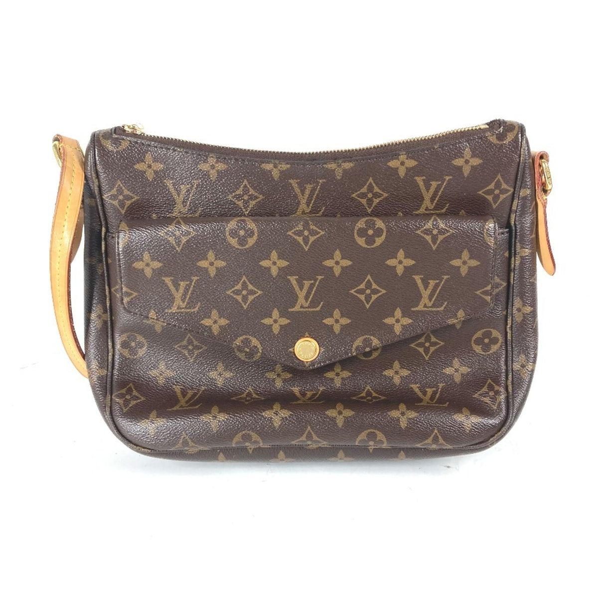 Louis Vuitton Brown Monogram Pochette Shoulder Bag (Pre-Owned)