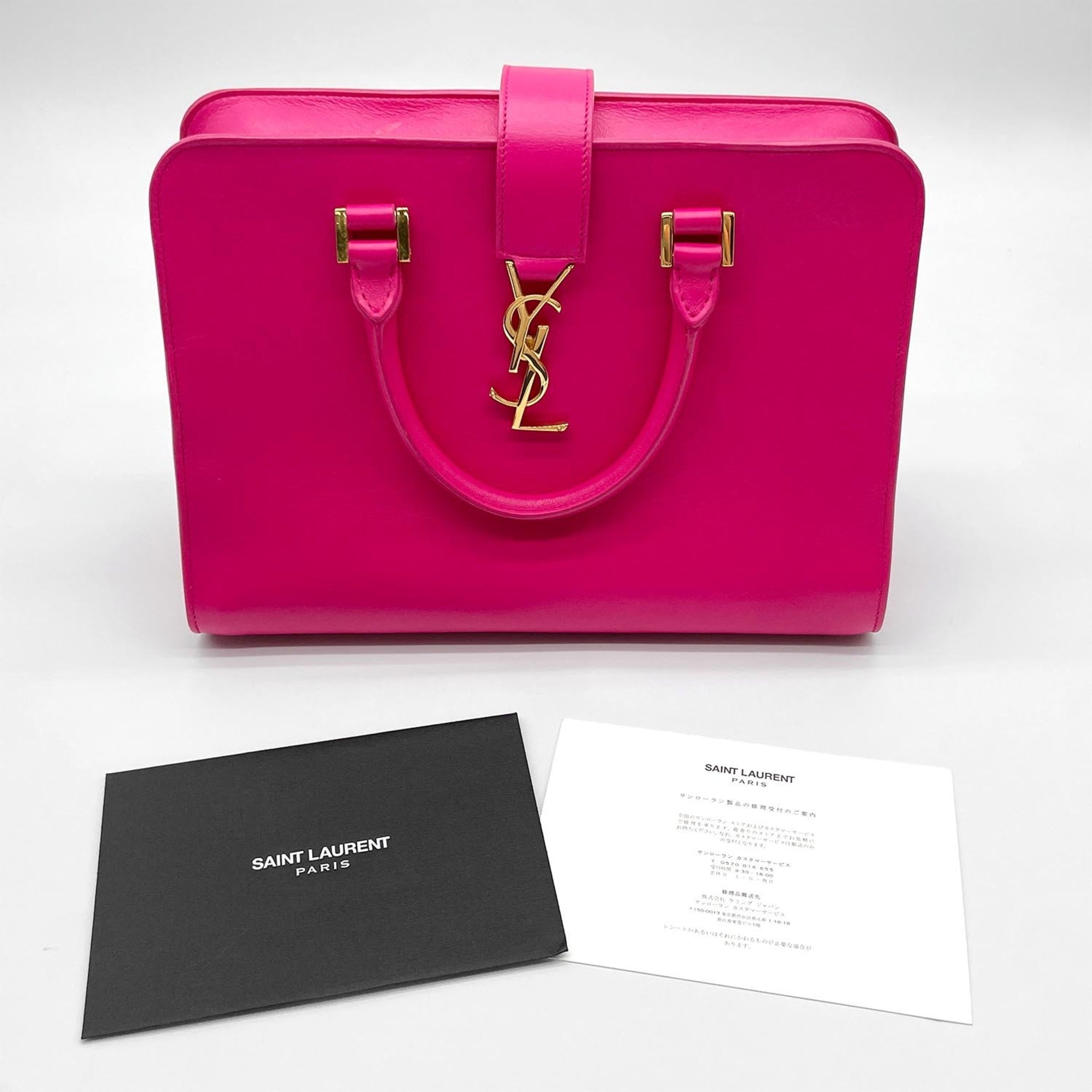 Saint Laurent Pink Leather Handbag (Pre-Owned)