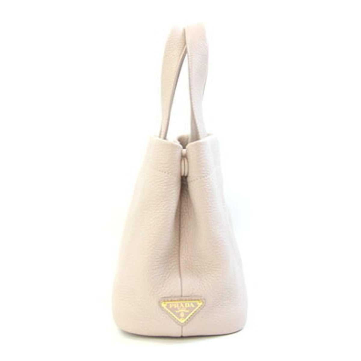 Prada Pink Beige Leather Handbag (Pre-Owned)