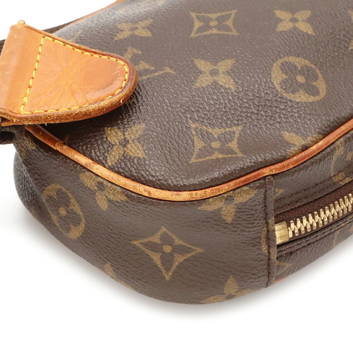 Louis Vuitton Brown Monogram Canvas Pochette Shoulder Bag Sling Bag (Pre-Owned)