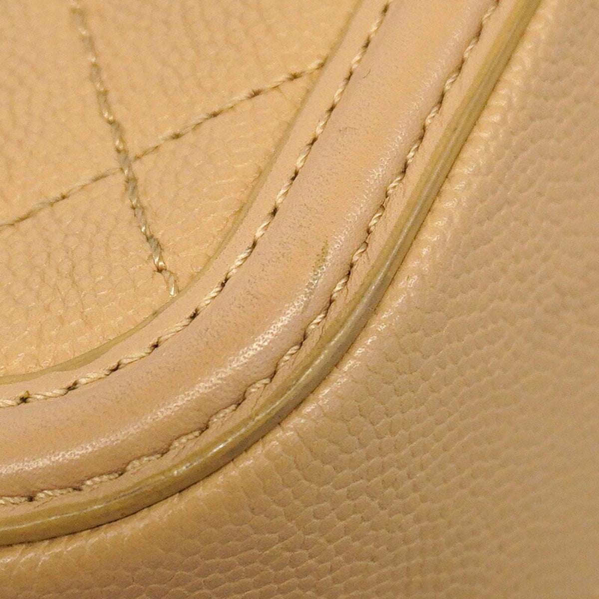 Chanel Beige Grained Calfskin Vanity Bag (Pre-Owned)