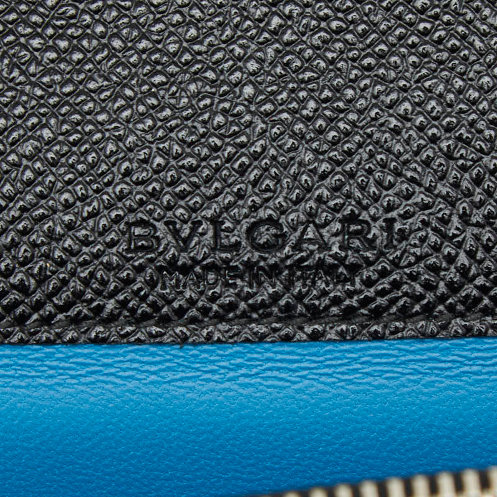 Bvlgari Black Leather Long Wallet (Bi-Fold) (Pre-Owned)