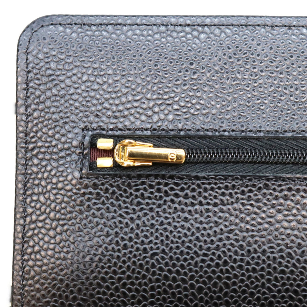 Chanel Black Grained Calfskin Shoulder Bag (Pre-Owned)